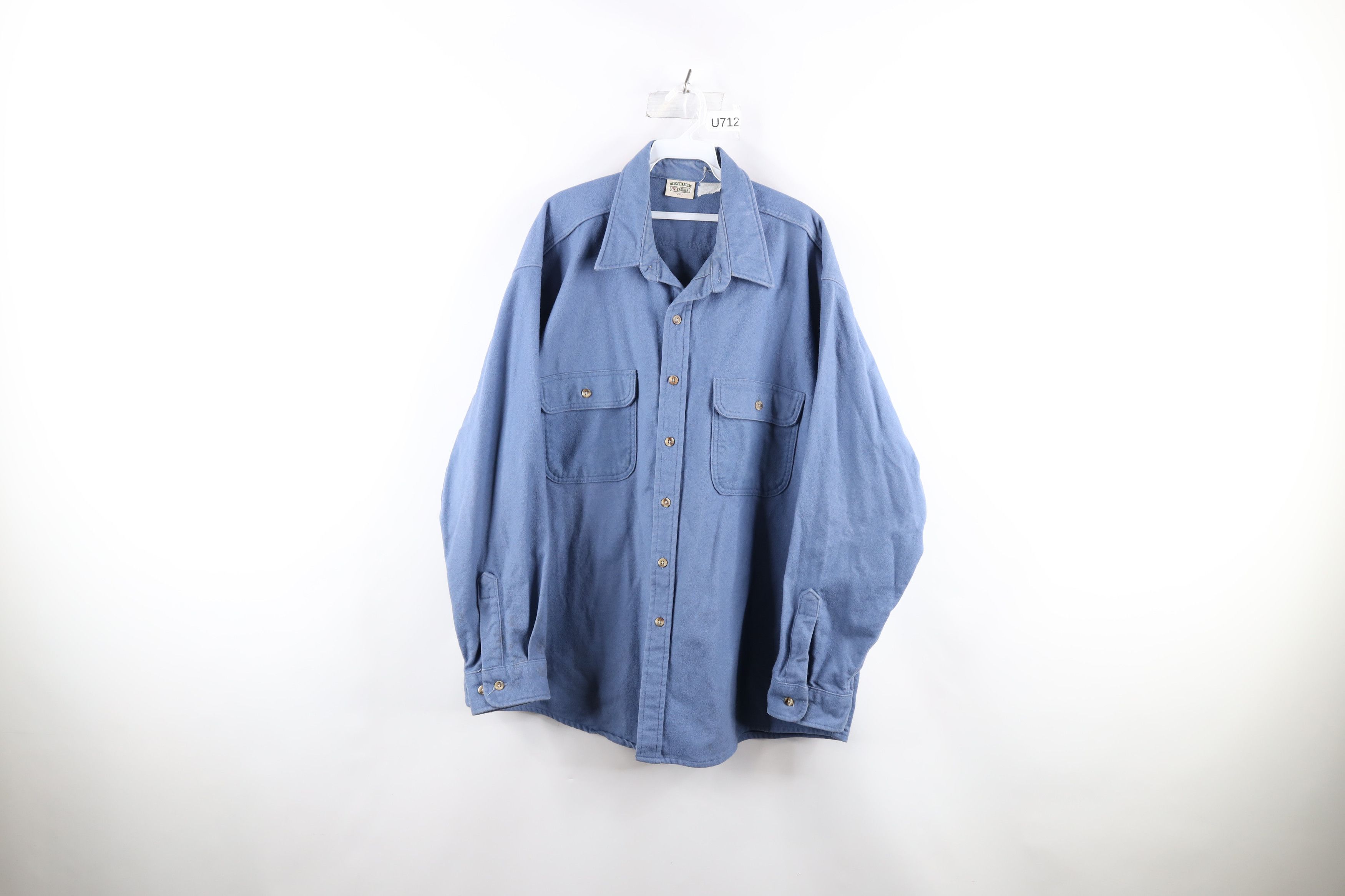 FiveBrother × Vintage Vintage 90s Five Brother Heavyweight Cloth Button Shirt Size US XXL / EU 58 / 5 - 1 Thumbnail