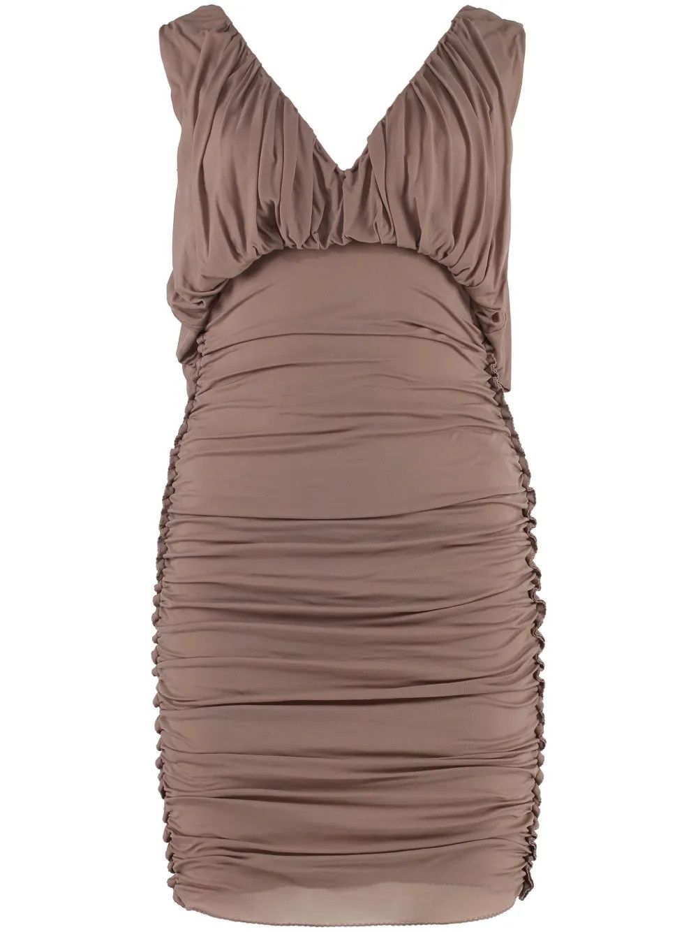 Saint Laurent Paris o1y0126 Mini Dress in Brown Size M / US 6-8 / IT 42-44 - 1 Thumbnail