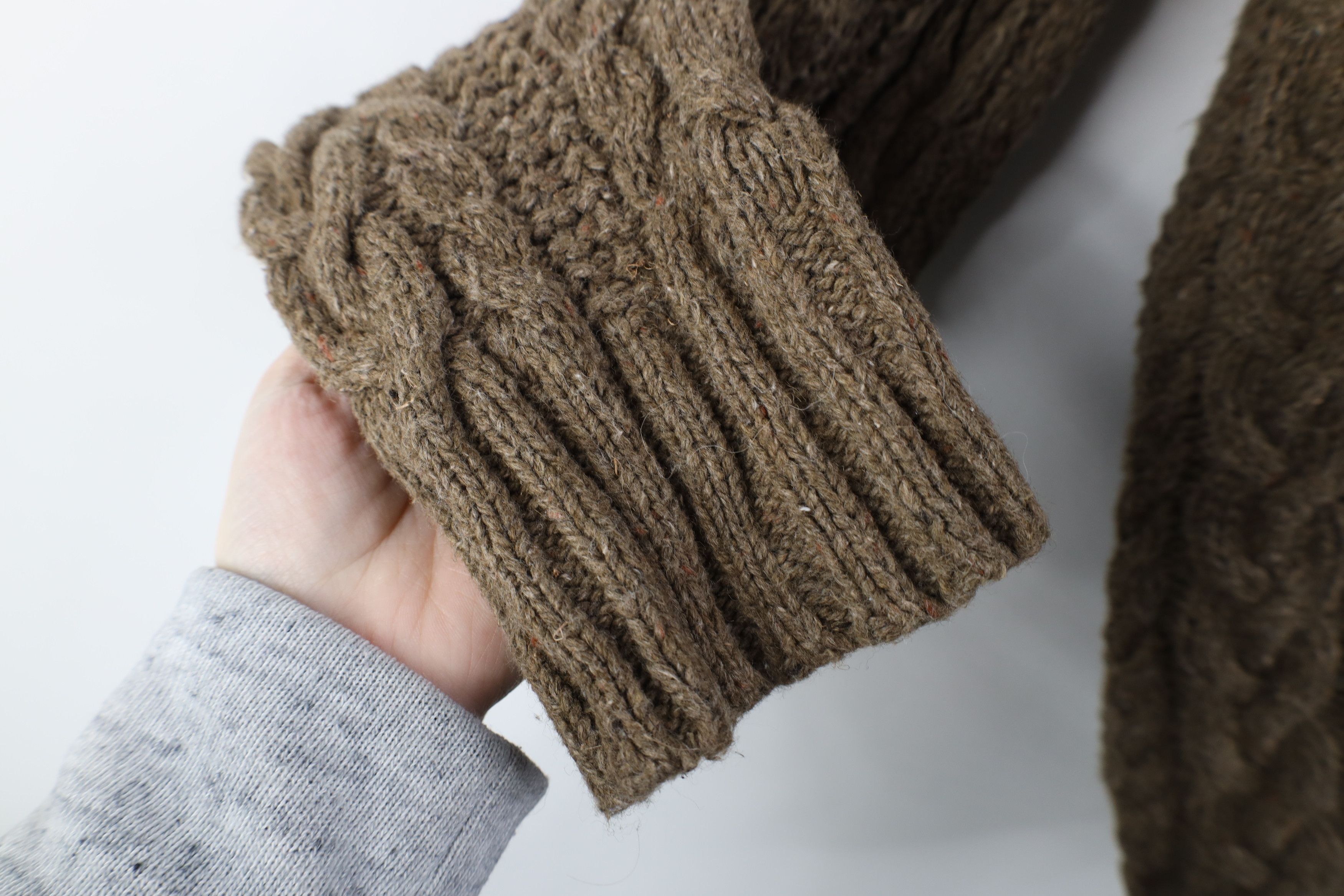 Ralph Lauren Vintage 90s Ralph Lauren Chunky Cable Knit Fisherman Sweater Size US XL / EU 56 / 4 - 7 Thumbnail