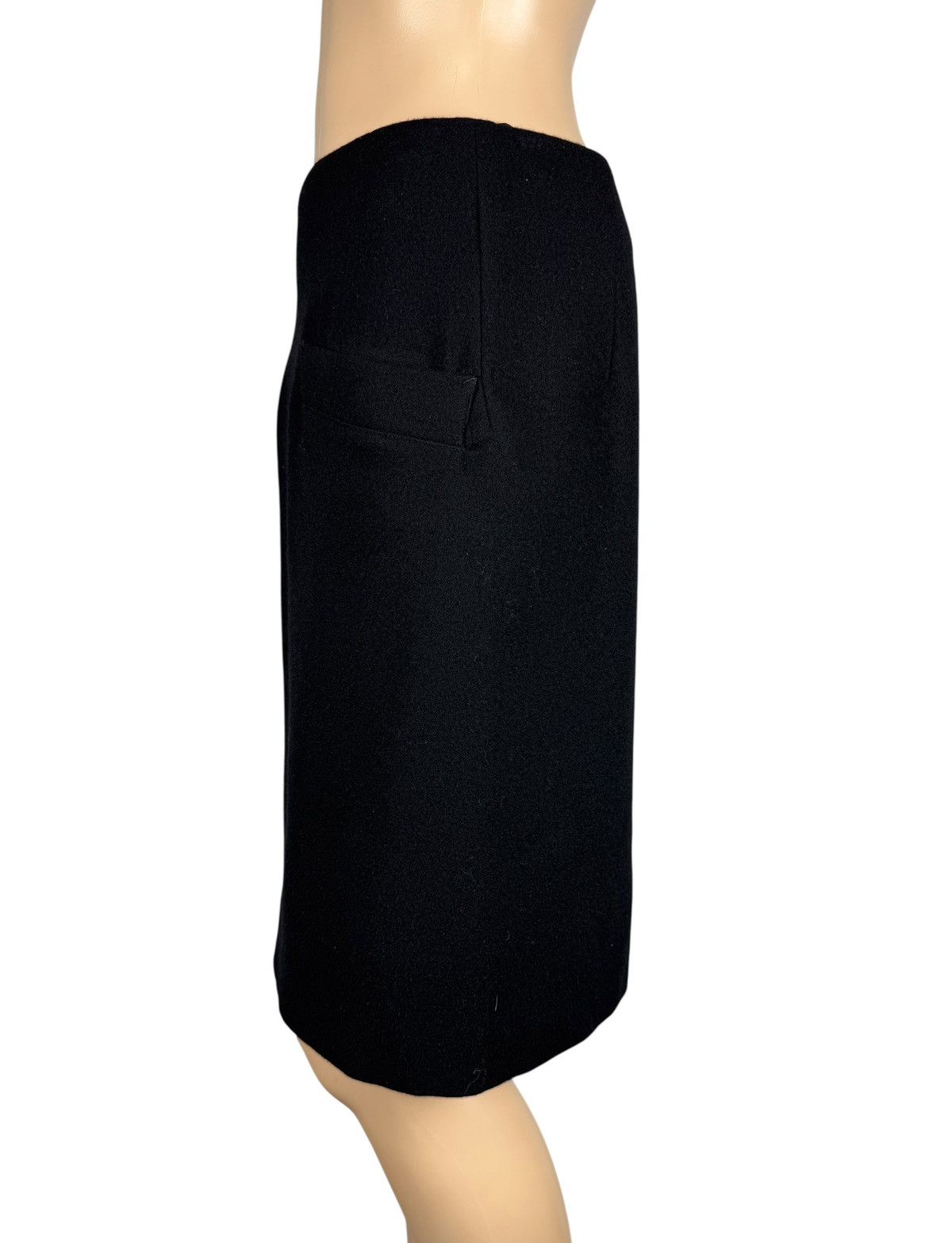 Yohji Yamamoto Yohji Yamamoto Wool Pencil Skirt Pocket size 1 Made In Japan Size 26" / US 2 / IT 38 - 6 Thumbnail
