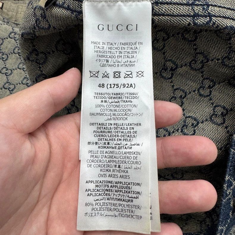 Gucci Gucci Full-print old-fashioned denim jacket Size US M / EU 48-50 / 2 - 3 Thumbnail
