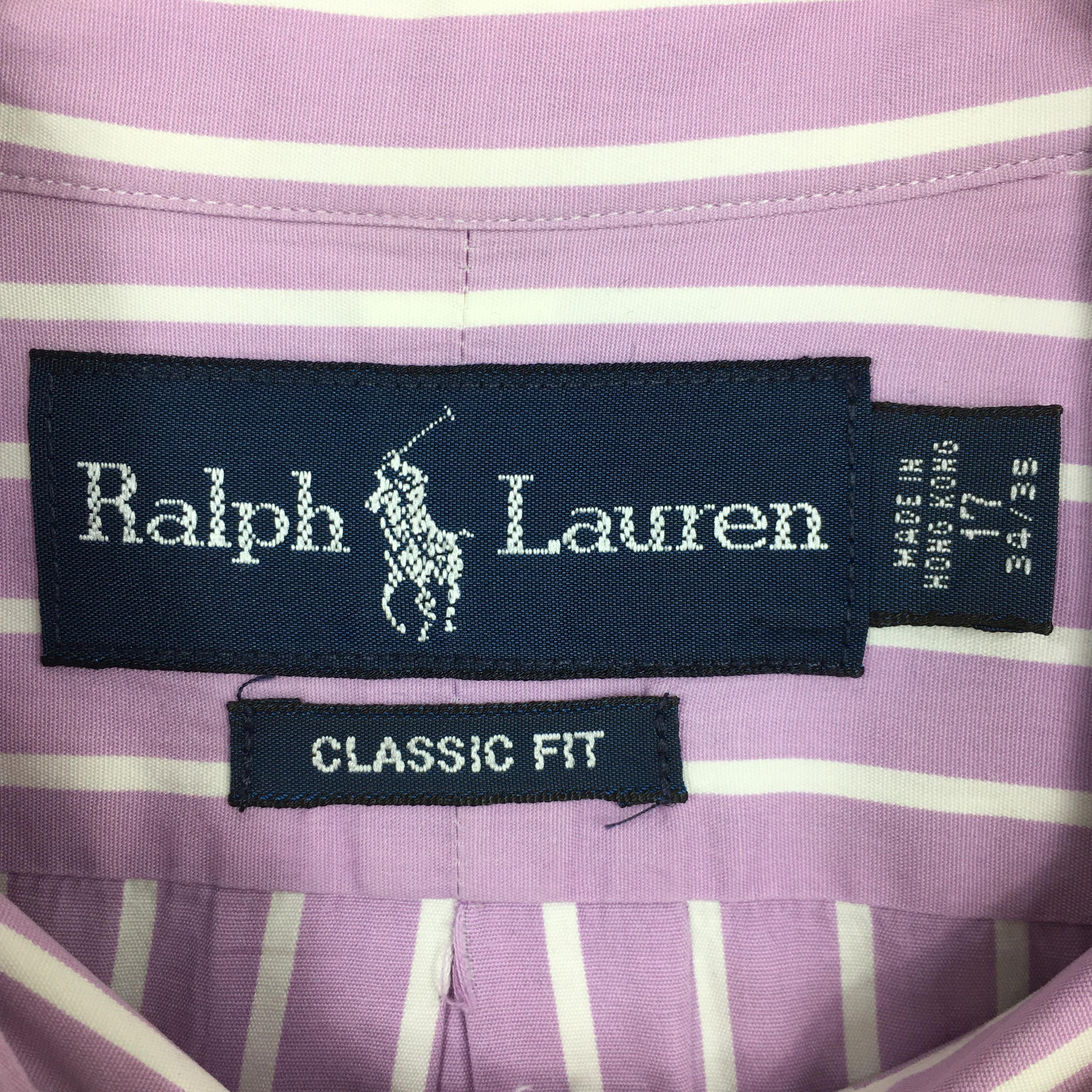 Polo Ralph Lauren × RRL Ralph Lauren × Ralph Lauren Vintage Polo Ralph Lauren Pink Striped Shirt 2XLarge Size US XXL / EU 58 / 5 - 5 Thumbnail