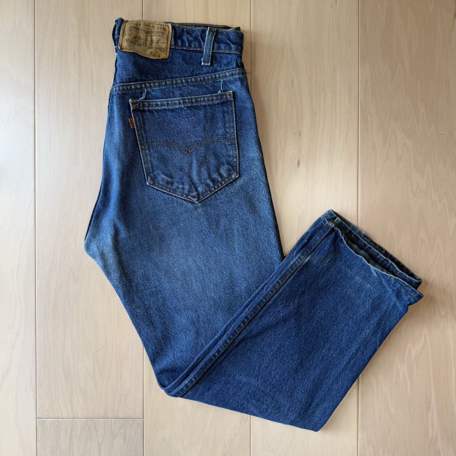 Levi's × Vintage Vintage Levis 505 Jeans 34 Blue Dark Wash Made In USA 80s Size US 34 / EU 50 - 2 Thumbnail