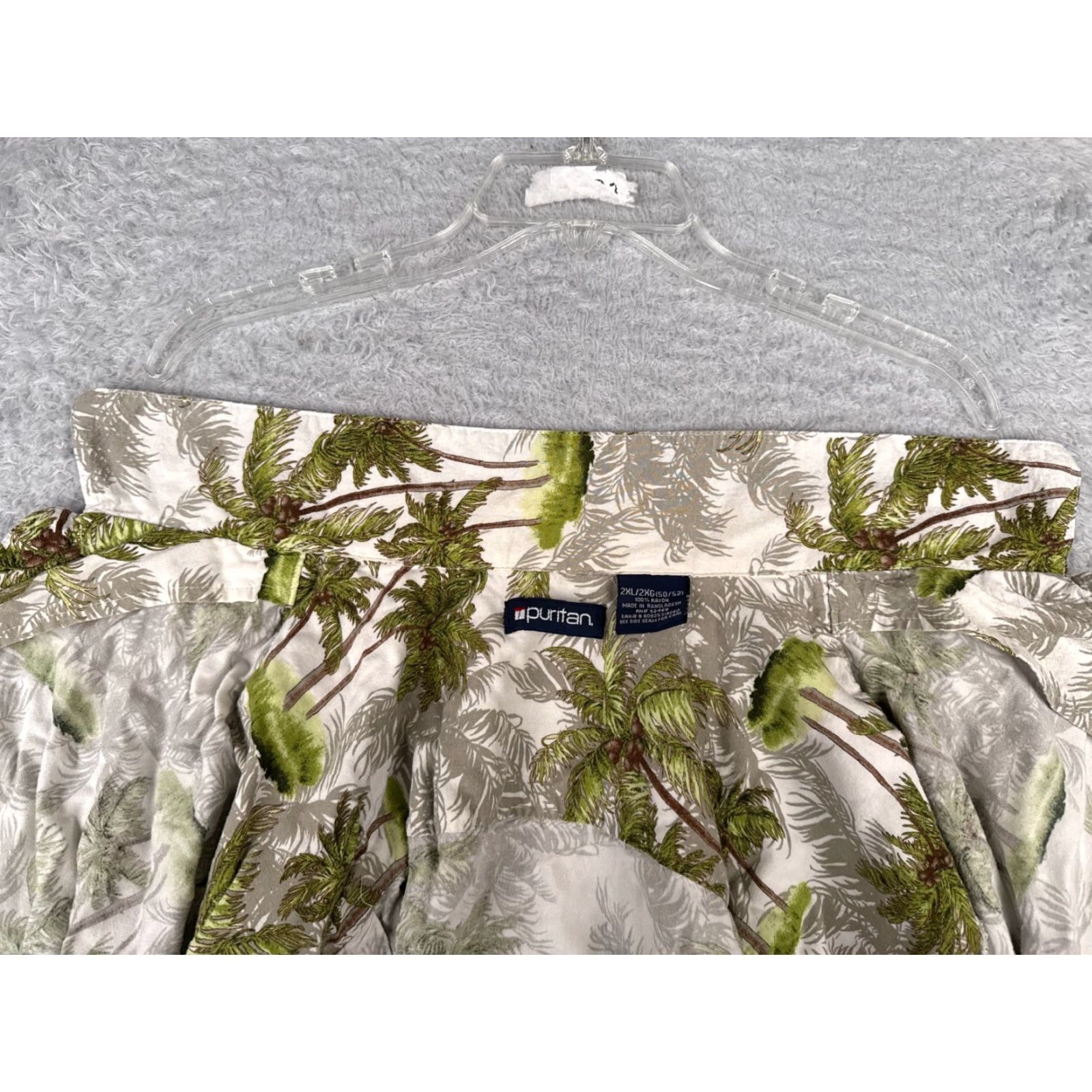 Vintage VINTAGE Puritan Shirt Mens 2XL Green Hawaiian Floral Button Up Short Sleeve Casual Shirt Mens 2XL Green Hawaiian Floral Button-Up Tee? Size US XXL / EU 58 / 5 - 2 Thumbnail