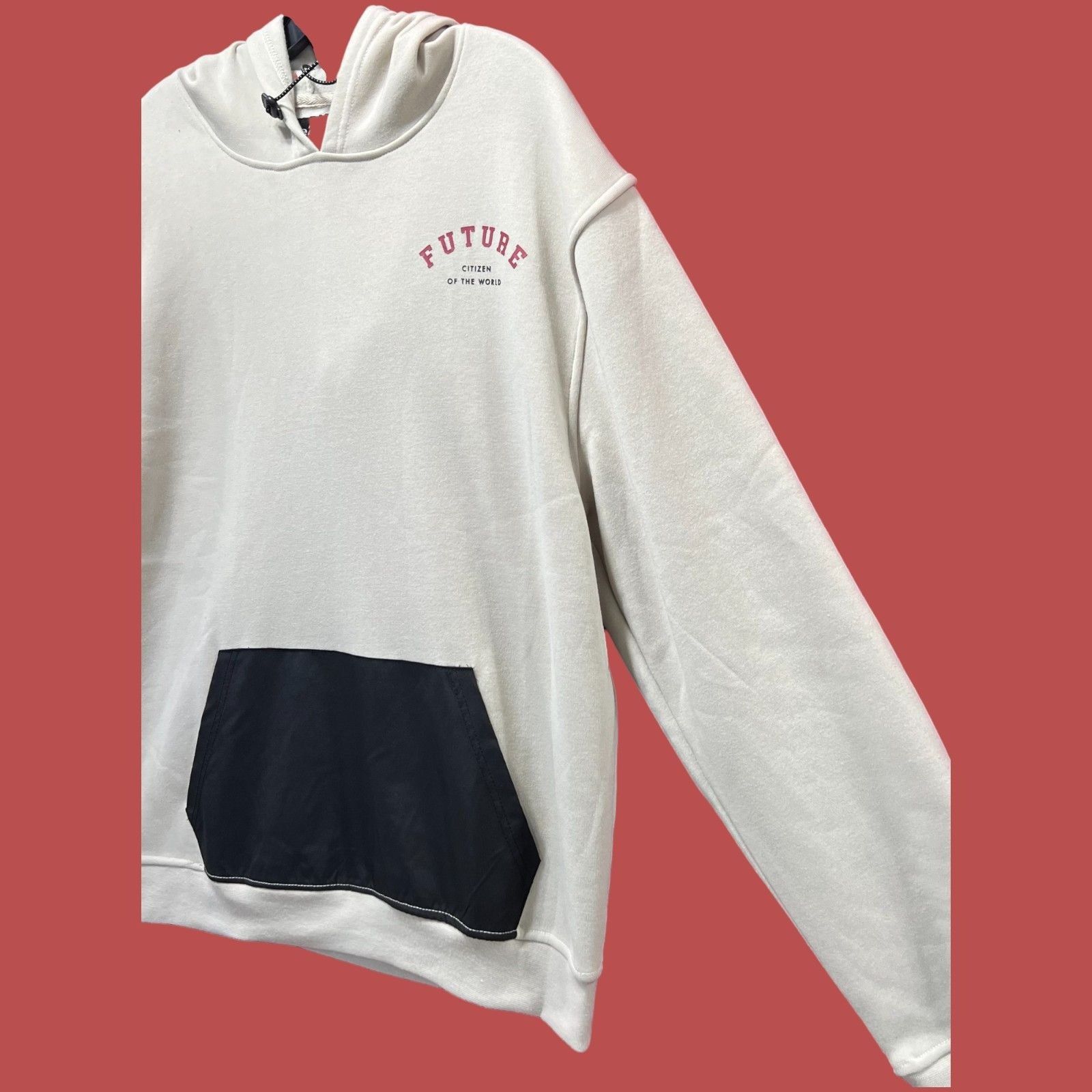 rue21 Rue 21 - Men's Long Sleeve Hooded Sweatshirt - Beige - Mediu Size US M / EU 48-50 / 2 - 15 Thumbnail
