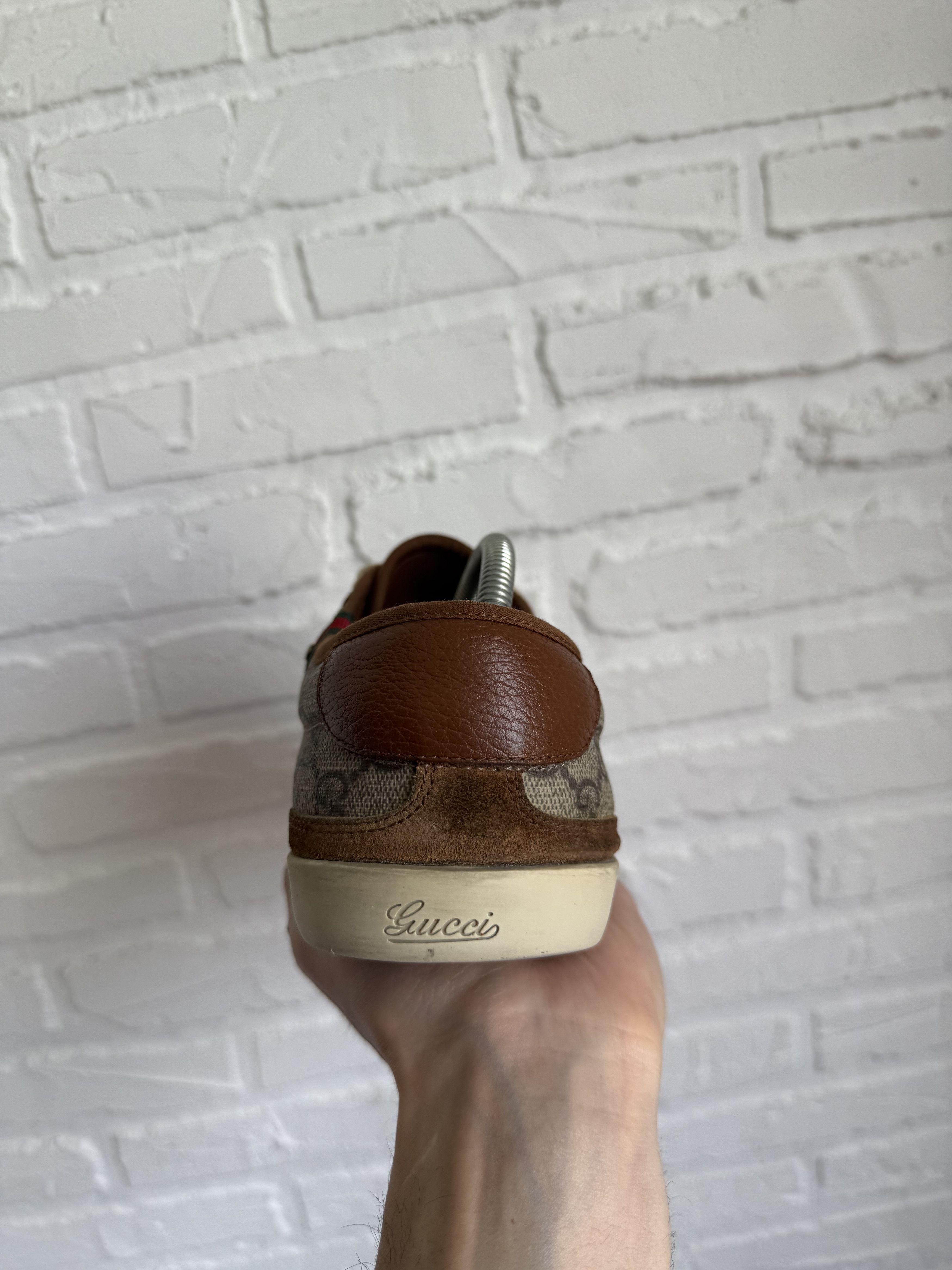 Gucci Vintage Gucci GG Monogram Canvas Sneakers Brown Size US 9.5 / EU 42-43 - 13 Thumbnail