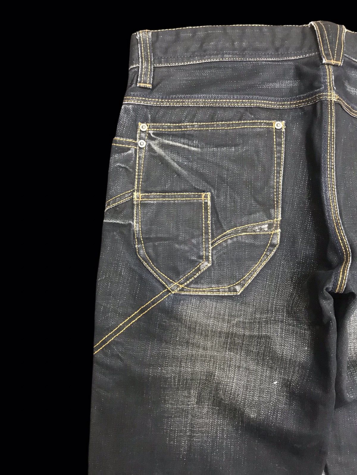Japanese Brand 💥FLARE💥NCFM Stylish Fades Flare Bush Denim F115 Size US 34 / EU 50 - 12 Thumbnail