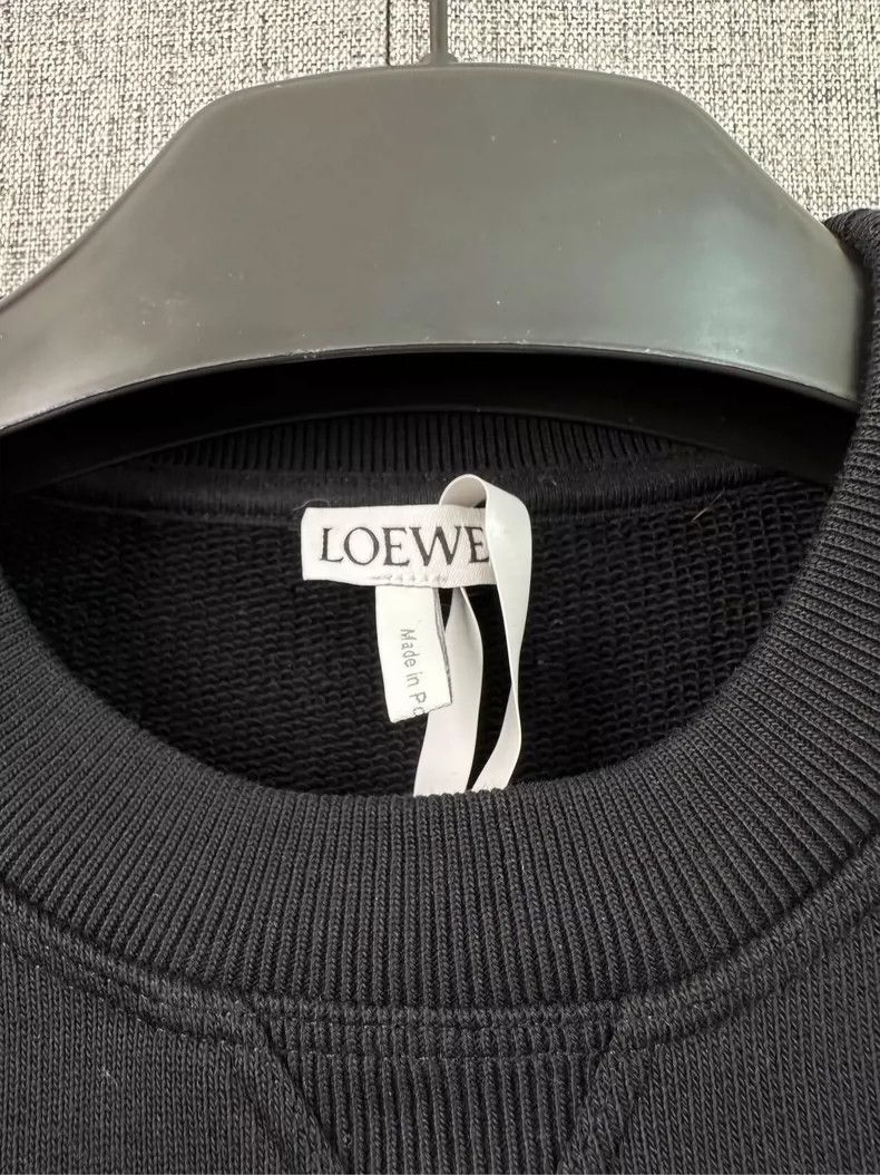 Loewe Loewe Embroidered round neck sweater black Size XS / US 0-2 / IT 36-38 - 3 Thumbnail