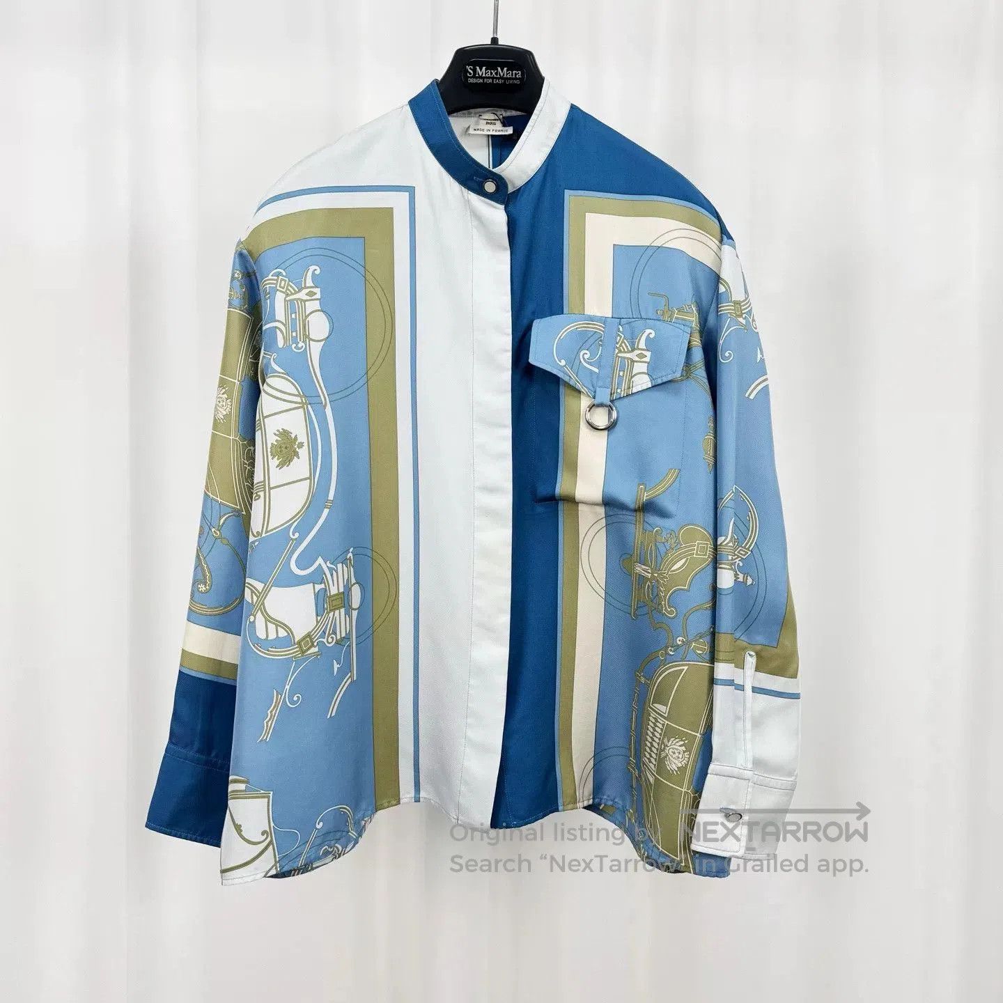 Hermes Hermes Silk Blouse with Colorful Patterns. Size XS / US 0-2 / IT 36-38 - 1 Thumbnail
