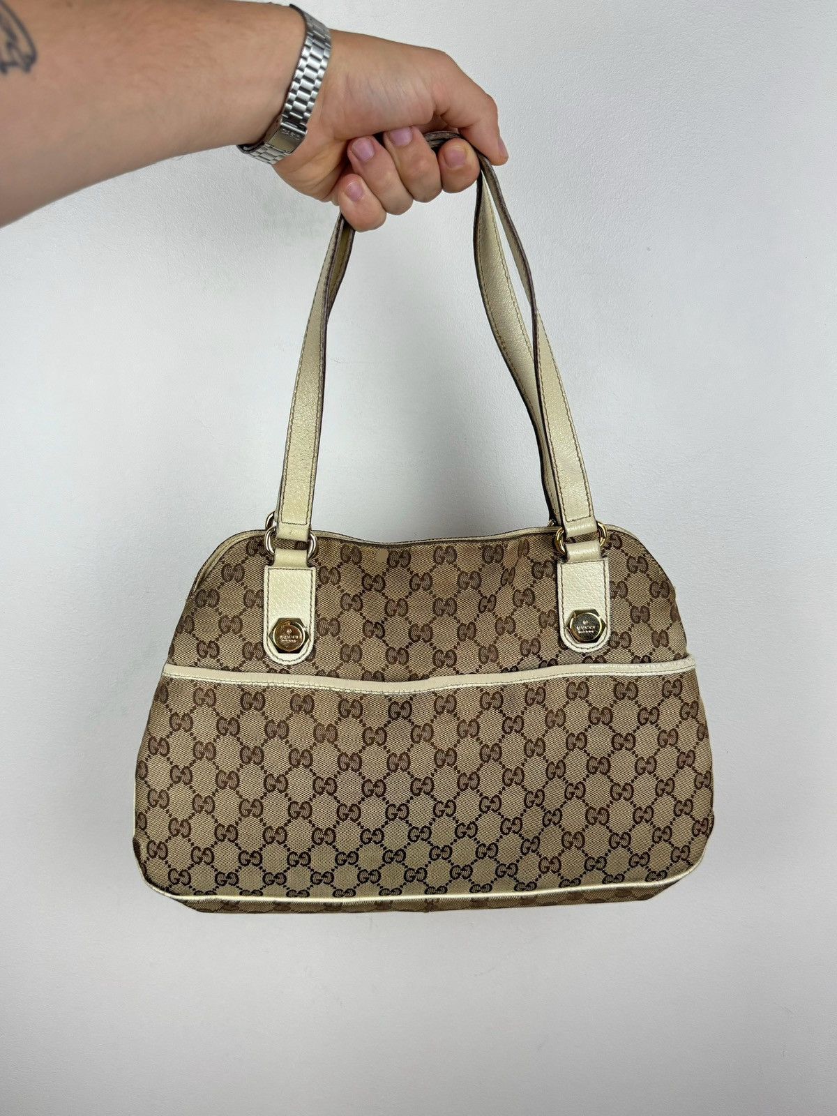 Gucci Handle bag Gucci GG monogram original casual luxury item Size ONE SIZE - 1 Thumbnail