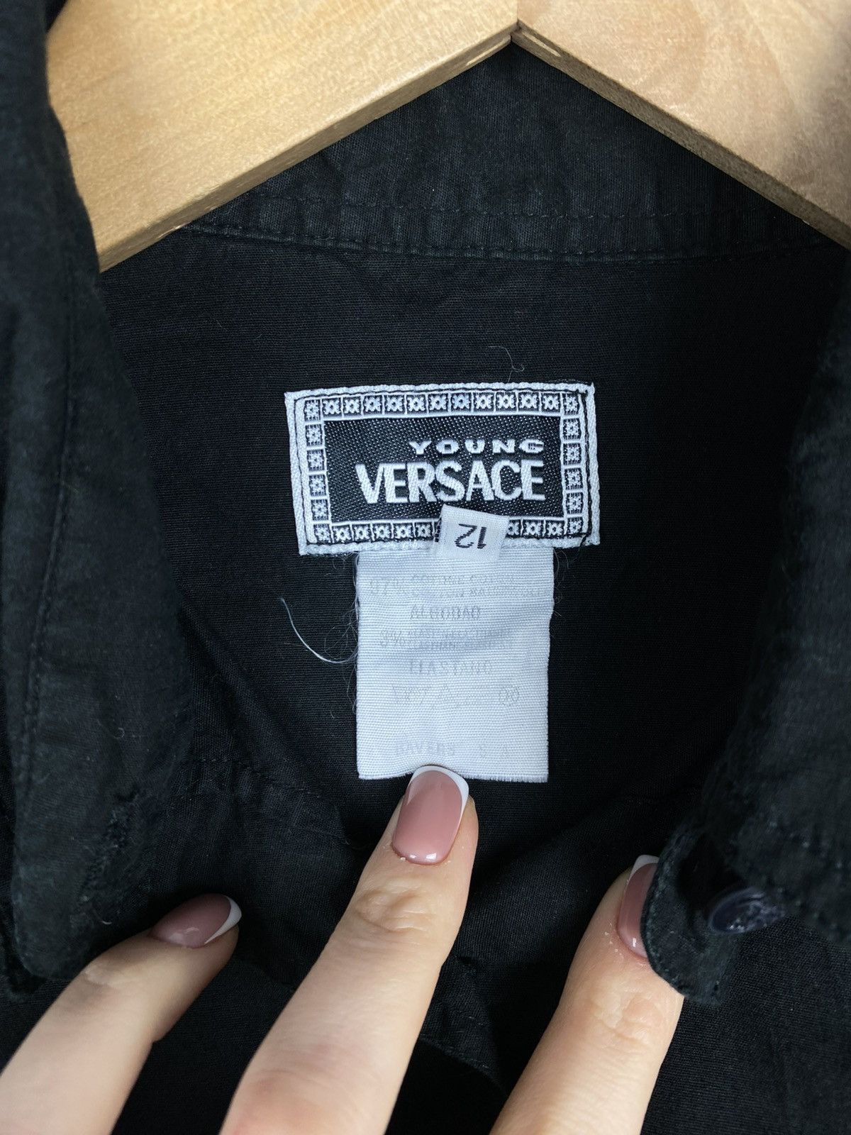 Versace Young Versace Vintage Teens Kids Long Sleeve Button Up Shirt Size S / US 4 / IT 40 - 12 Thumbnail