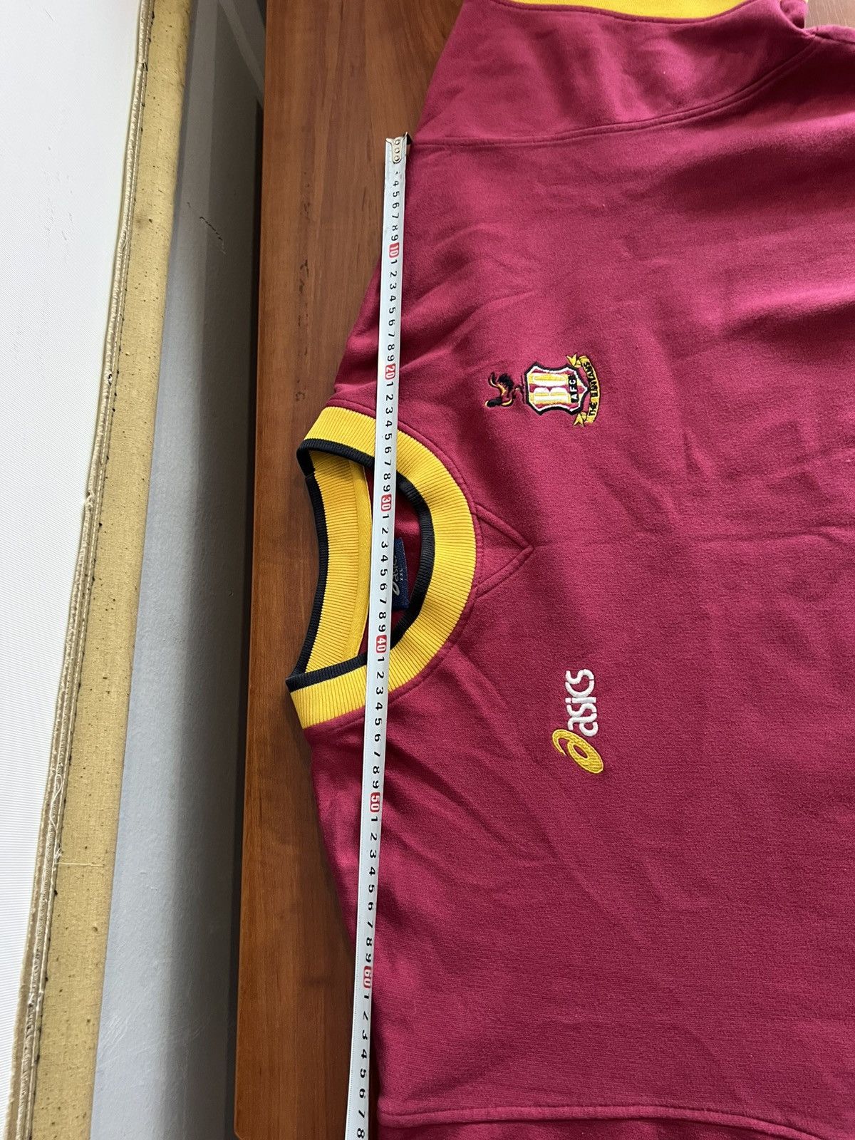 Asics 1999/2000 BRADFORD CITY TRAINING/TRAVEL SOCCER SWEATSHIRT Size US XXL / EU 58 / 5 - 20 Thumbnail