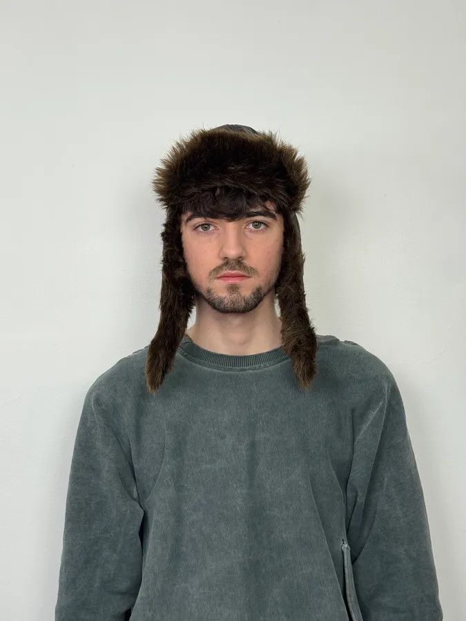 Just Cavalli 2000s Cavalli Brown Fur Chapka Hat Size ONE SIZE - 2 Thumbnail