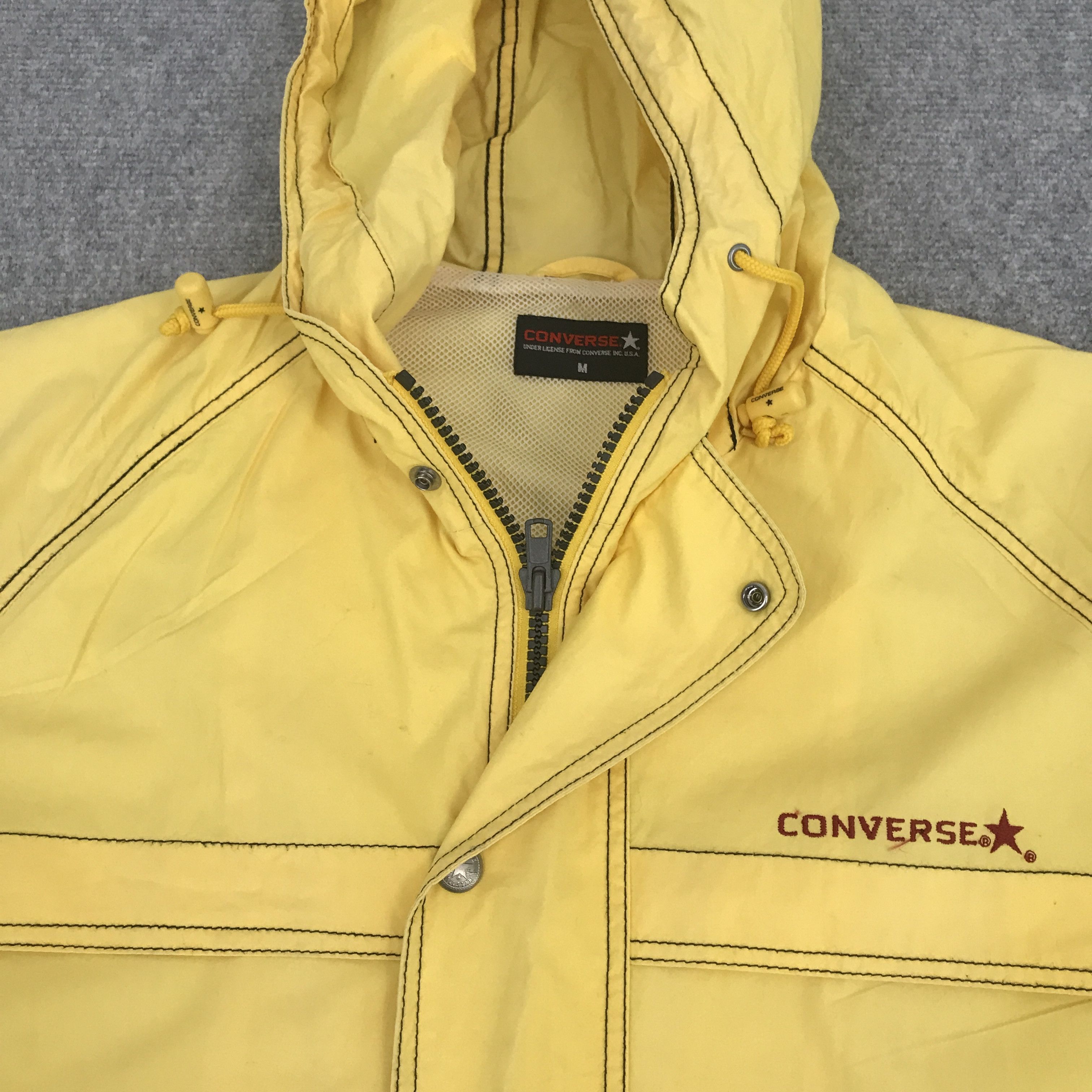 Converse × Japanese Brand Rare Converse Zipper Jacket Hoodie Size US M / EU 48-50 / 2 - 8 Thumbnail