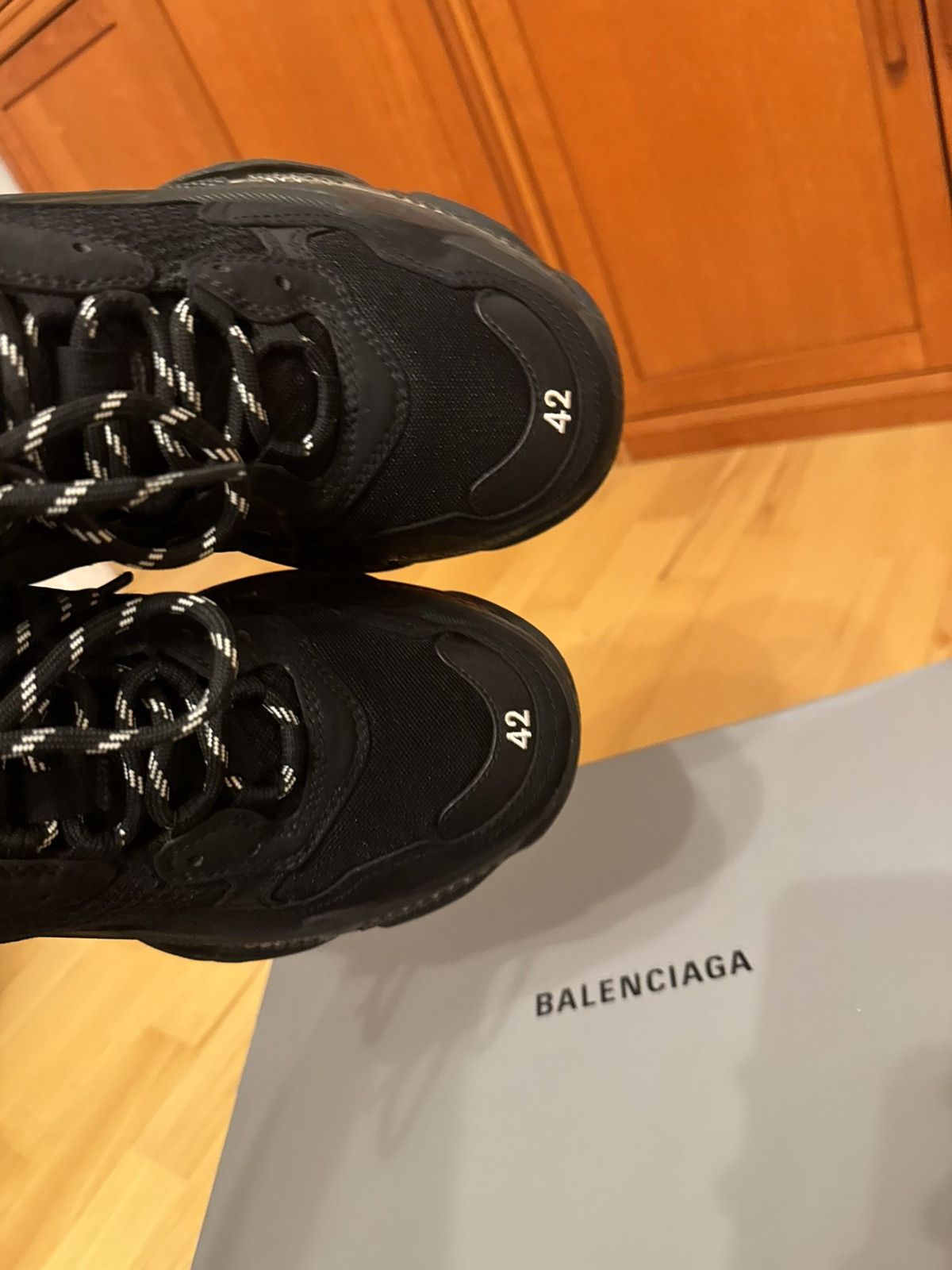 Balenciaga Balenciaga Triple S Triple Black Size US 9 / EU 42 - 11 Thumbnail