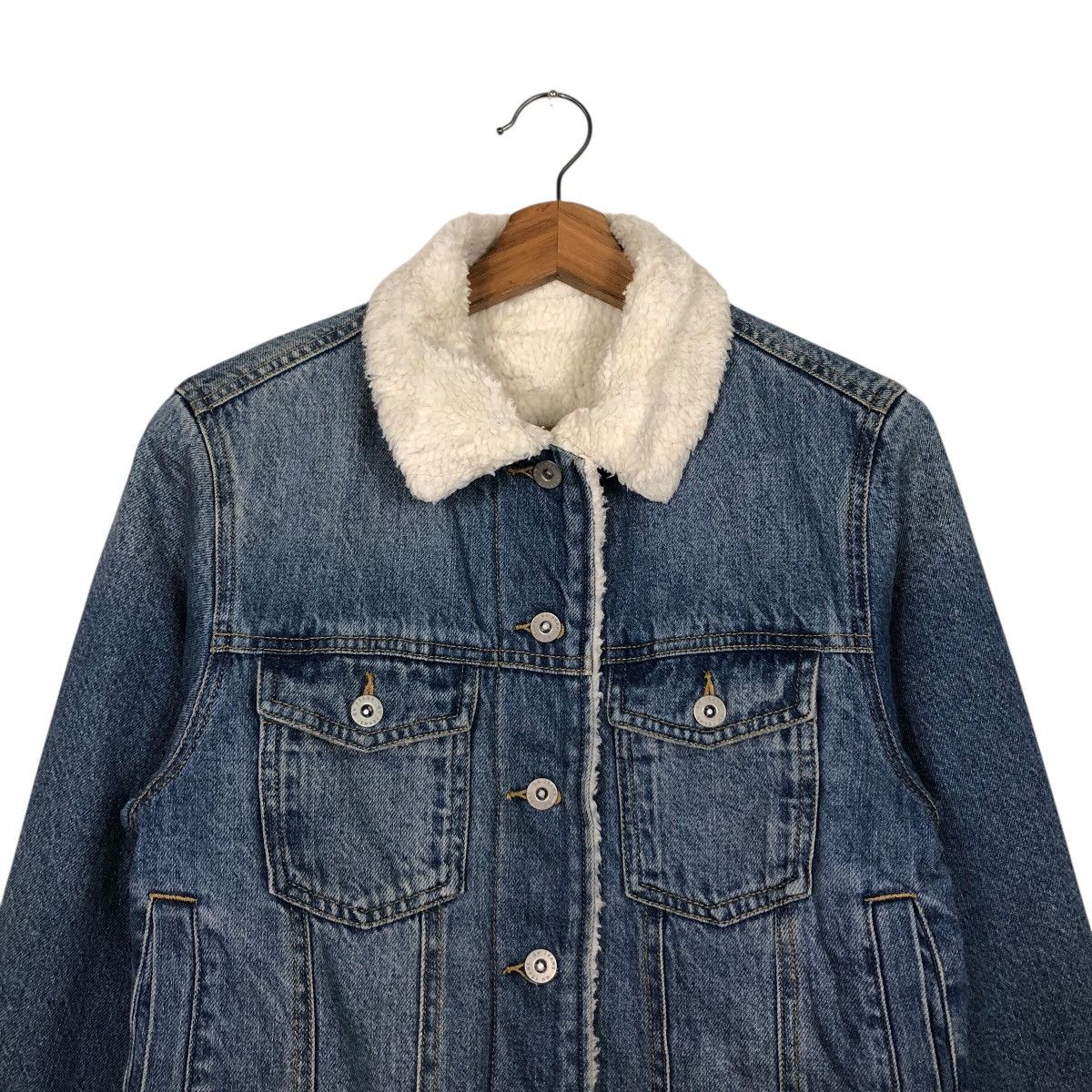 Japanese Brand 📌Vintage Trucker Denim Jacket Blanket GU Japan Issey Miyake Size US S / EU 44-46 / 1 - 4 Thumbnail
