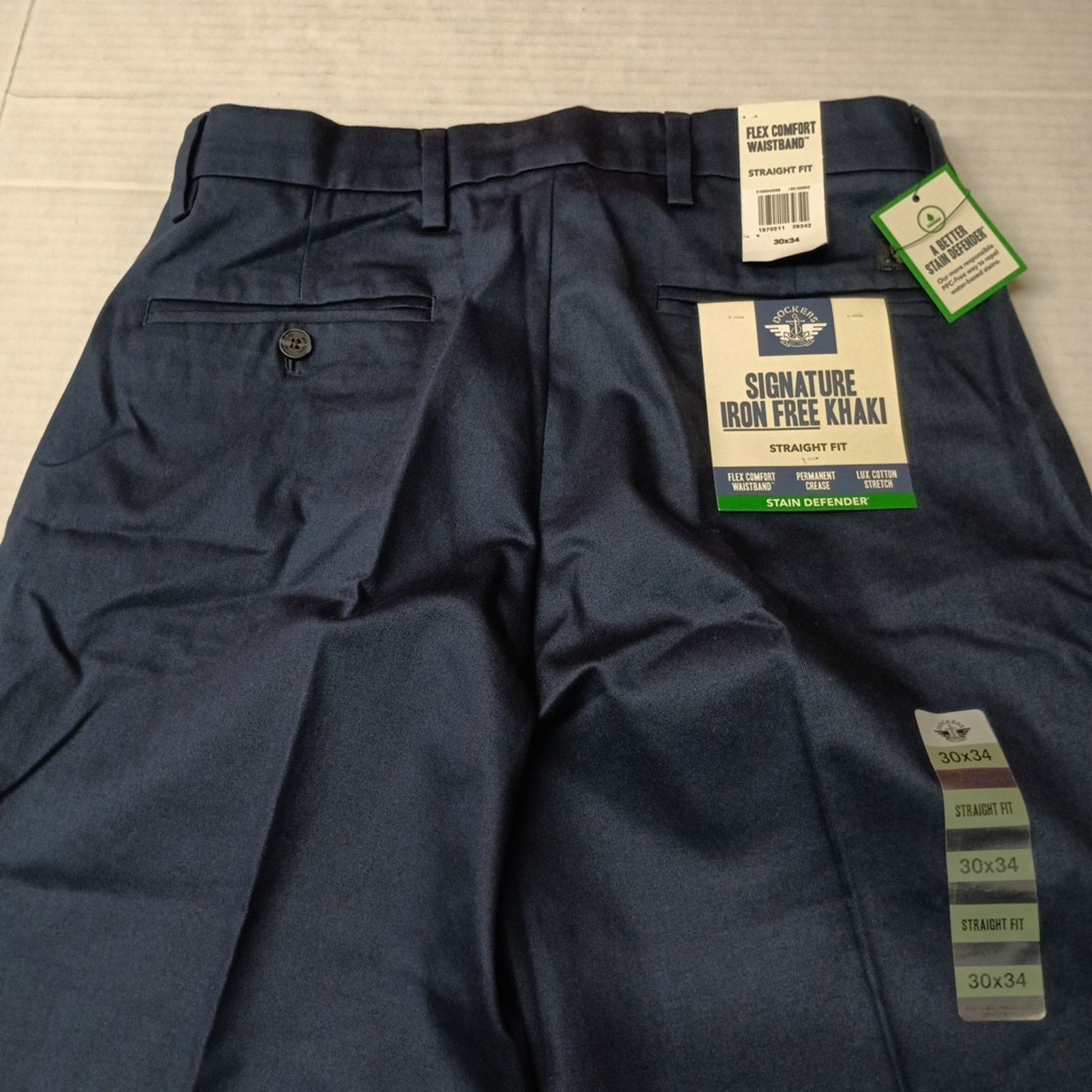 Dockers Dockers Iron Free Khakis Men's Size 30x34 Blue Straight Fit Size US 30 / EU 46 - 8 Thumbnail