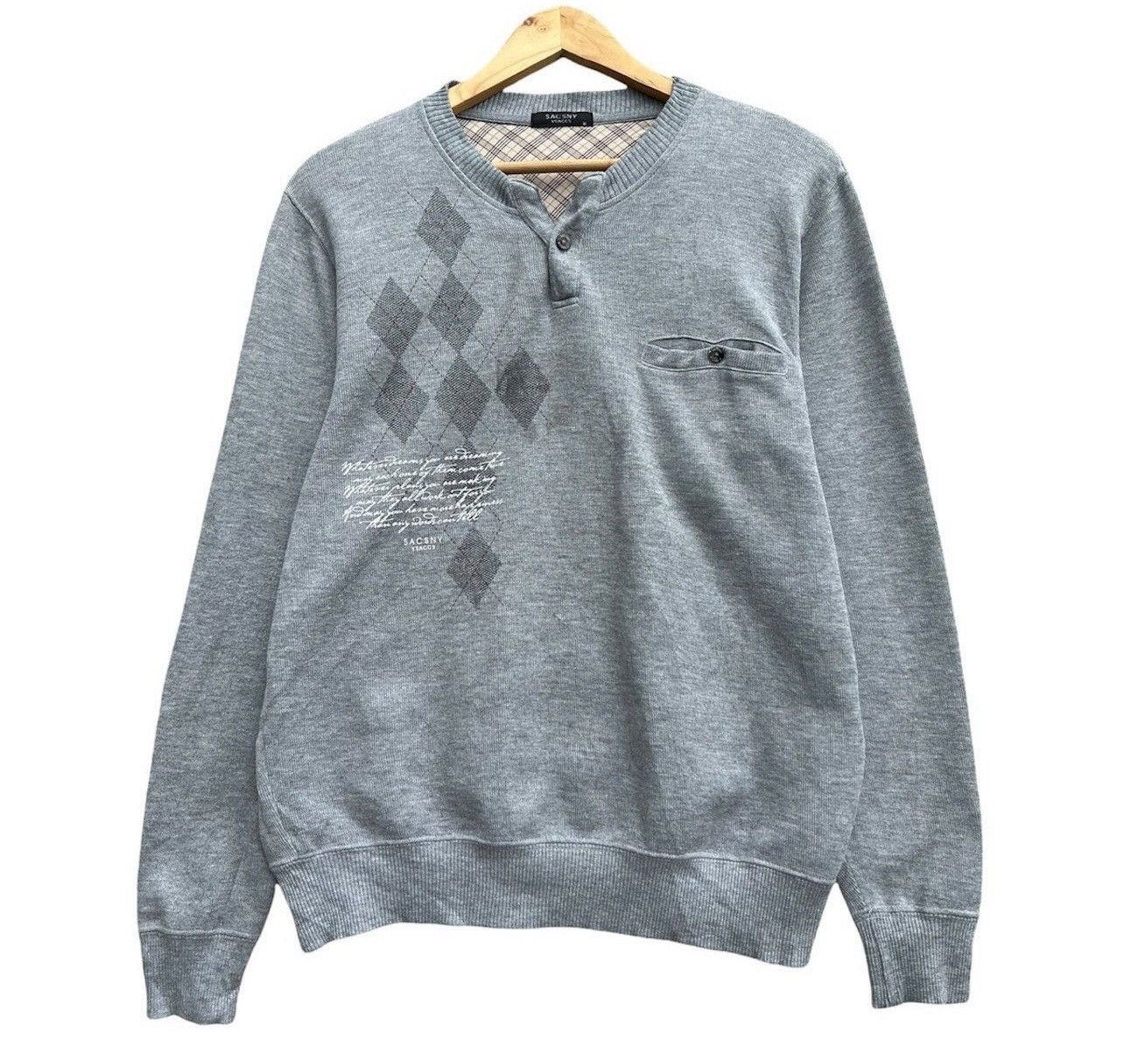 Yohji Yamamoto Steal🔥 Yohji Yamamoto Sacsny Y’saccs Baggy Sweatshirt Size US M / EU 48-50 / 2 - 1 Thumbnail