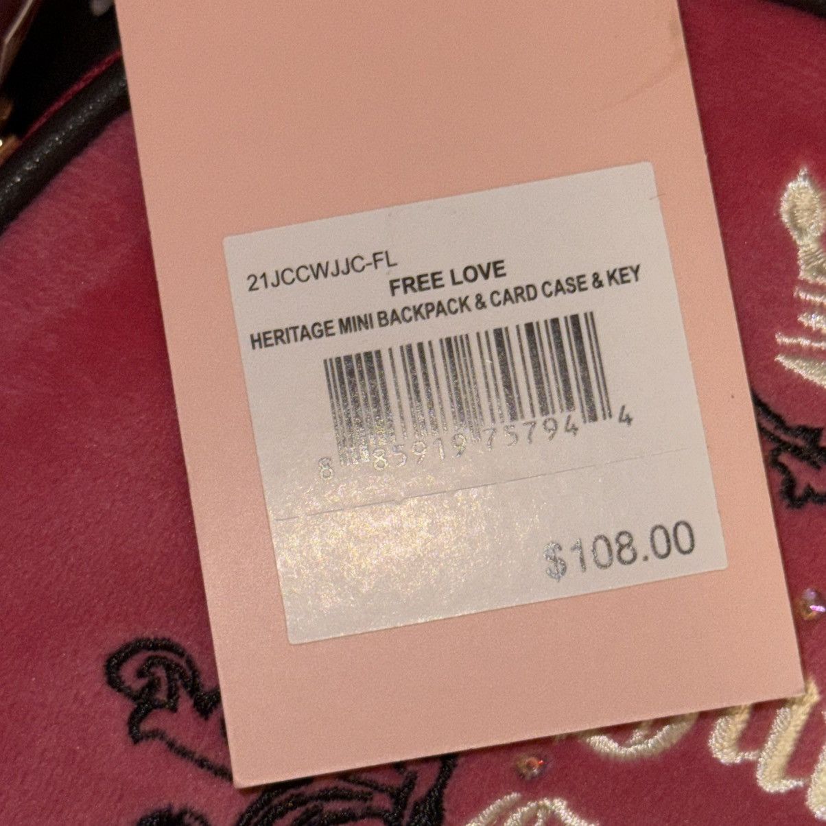 Juicy Couture Juicy Couture Free Love Heritage mini backpack 3 piece set Size ONE SIZE - 4 Thumbnail