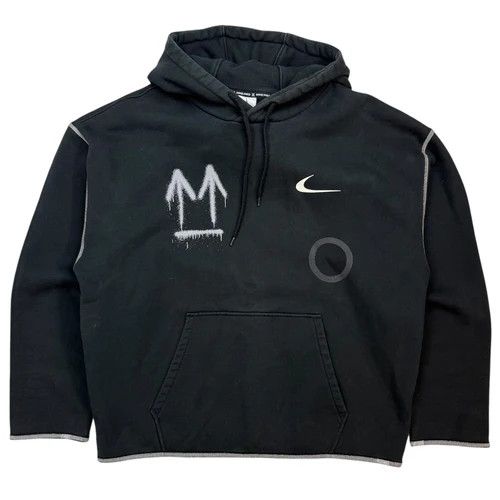 人気 Nike X Off-White フリースフーディー ブラック Nike × Off-White Off-white x Nike 006 black fleece hoodie