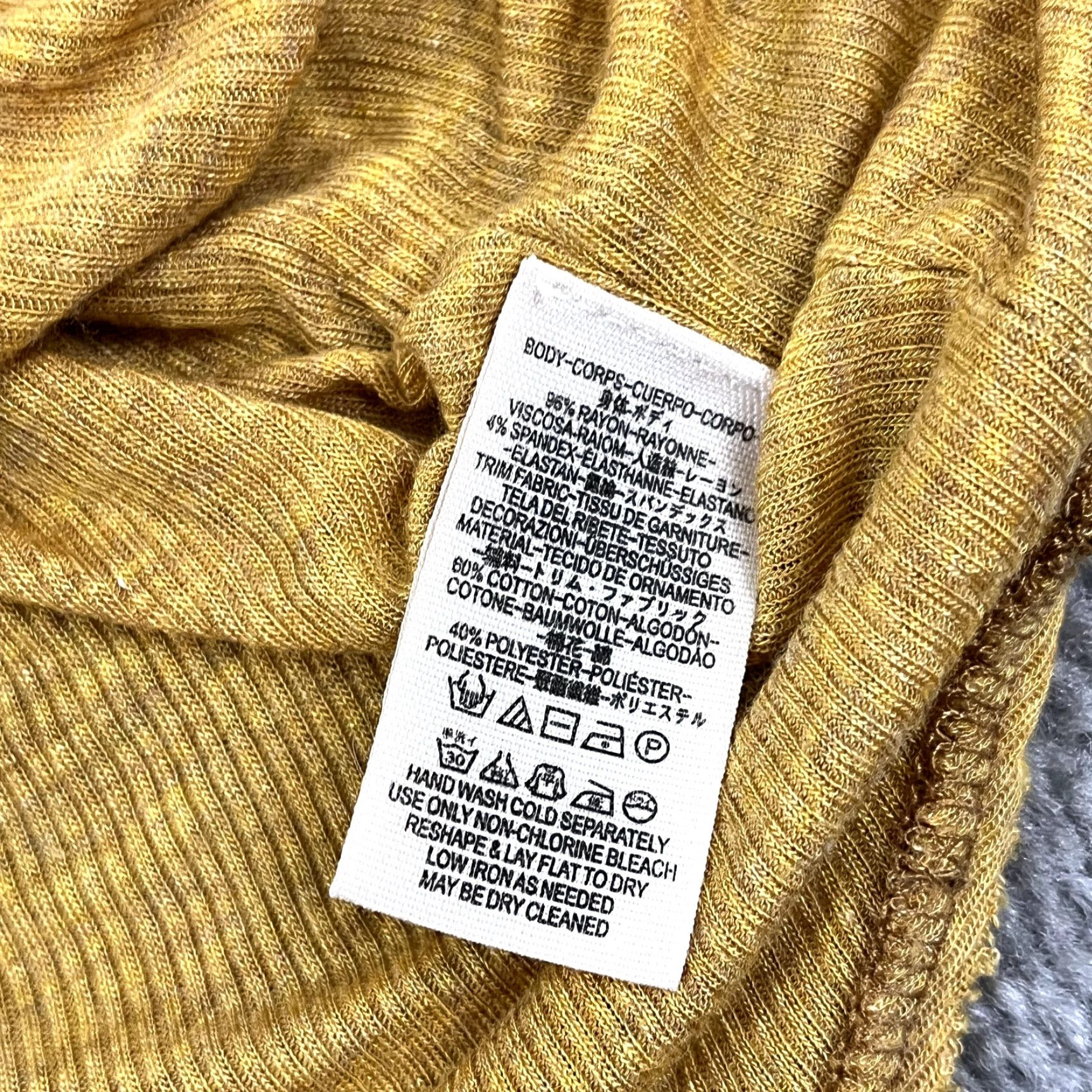 Vintage FREE PEOPLE Shirt Women Small Oversized Yellow Golden Gate Tee Dolman Sleeve Womens Size S / US 4 / IT 40 - 7 Thumbnail