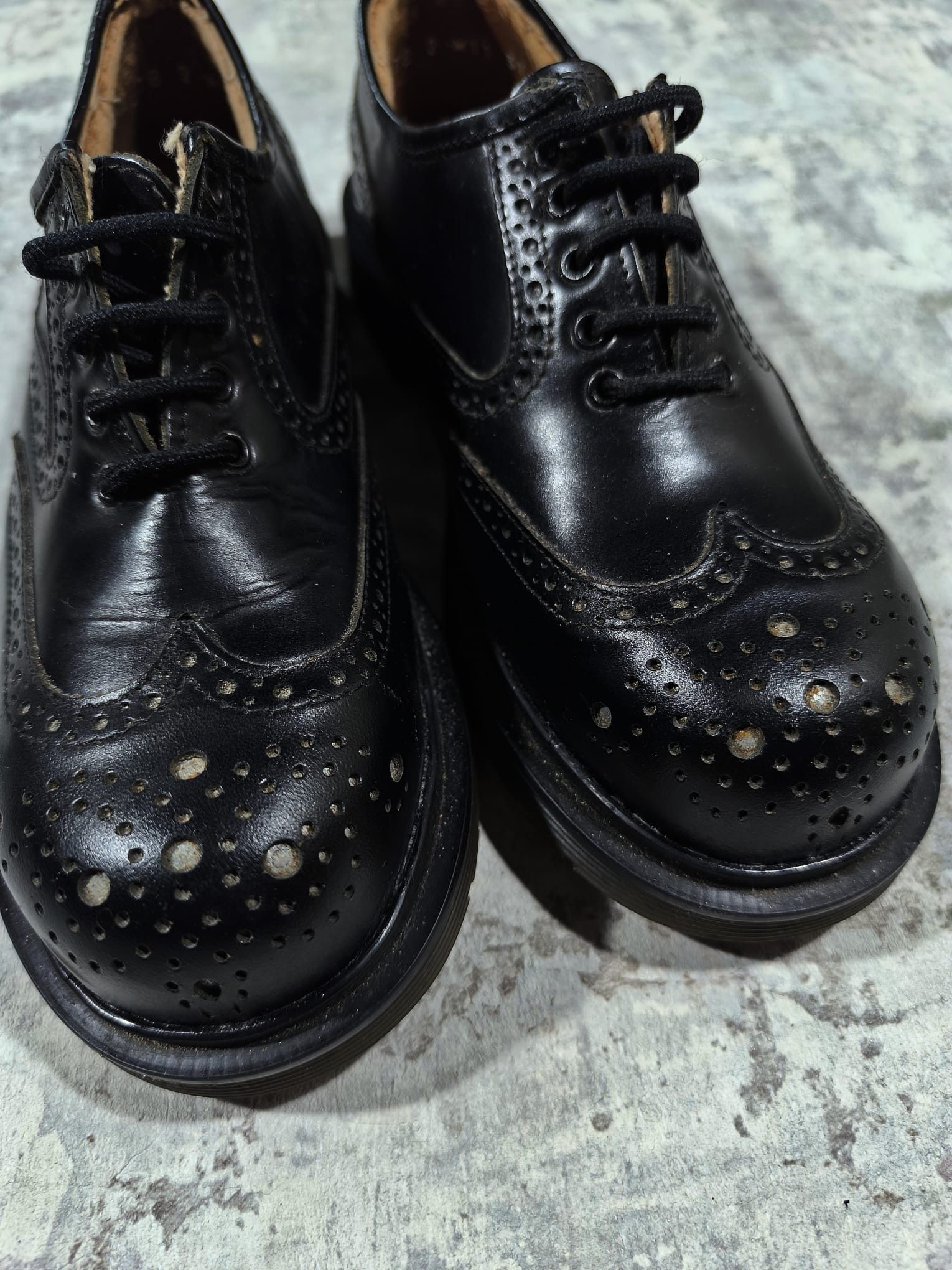 Genuine Leather Cult Leather Brogue Chunky Derby Shoes Metal Front Size US 6 / IT 36 - 5 Thumbnail