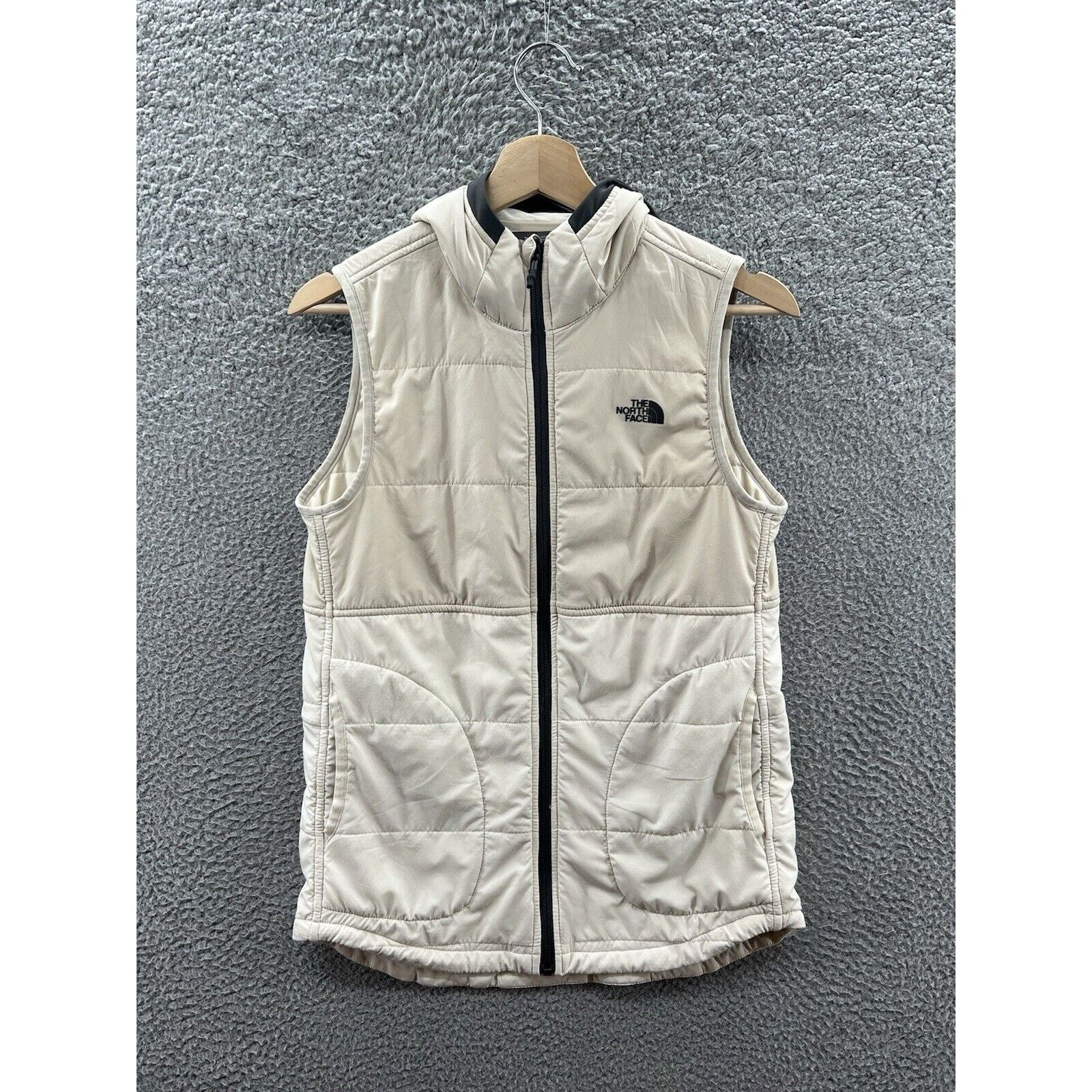 The North Face The North Face Vest Full Zip Hooded Size XS Cream Color Size L / US 10 / IT 46 - 1 Thumbnail