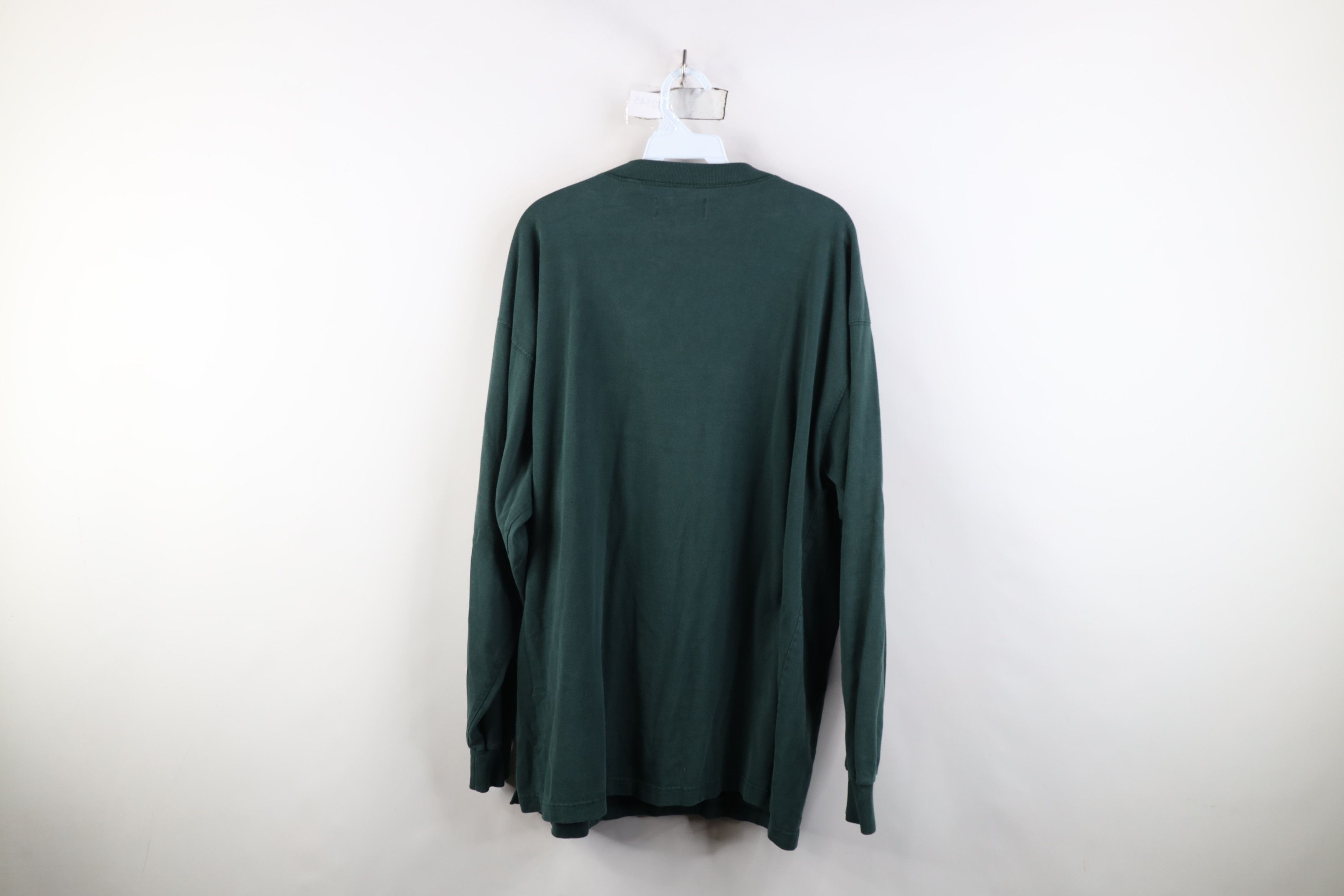 Vintage Vintage 90s Streetwear Long Sleeve Henley T-Shirt Green Size US XL / EU 56 / 4 - 13 Thumbnail