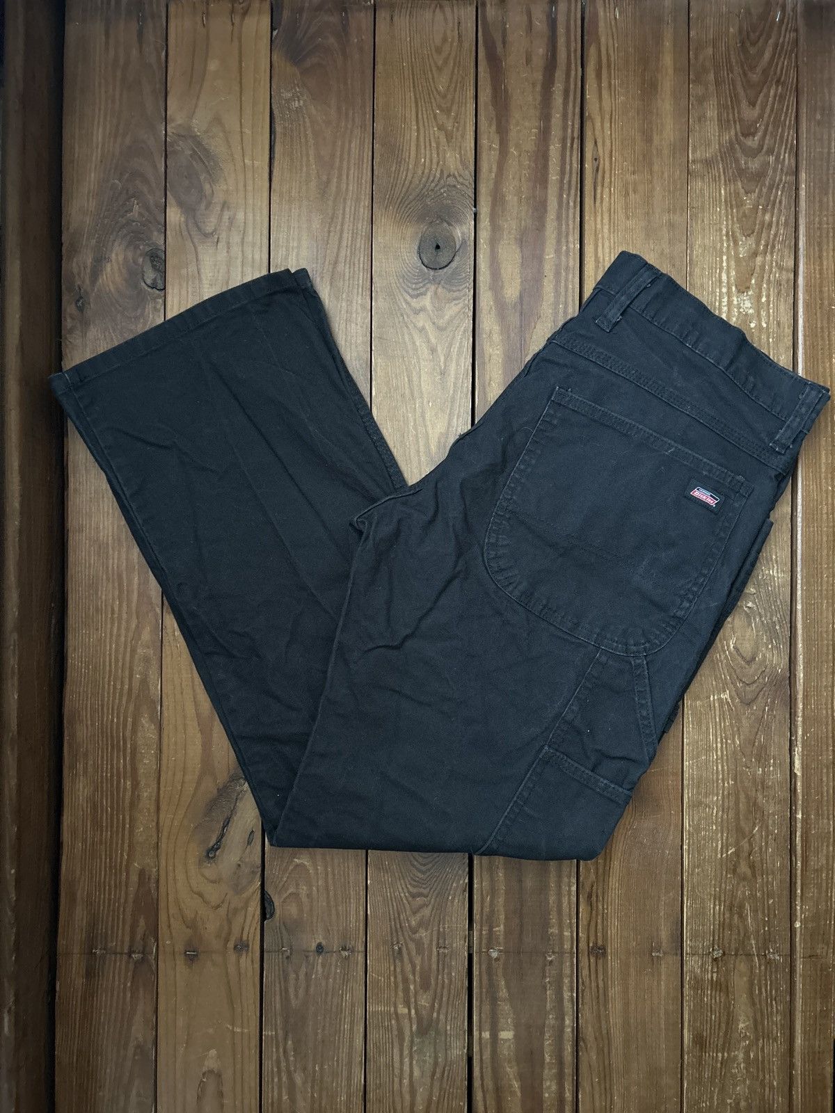 Dickies × Vintage Vintage Dickies Black Carpenter Work Pants Size US 32 / EU 48 - 1 Thumbnail