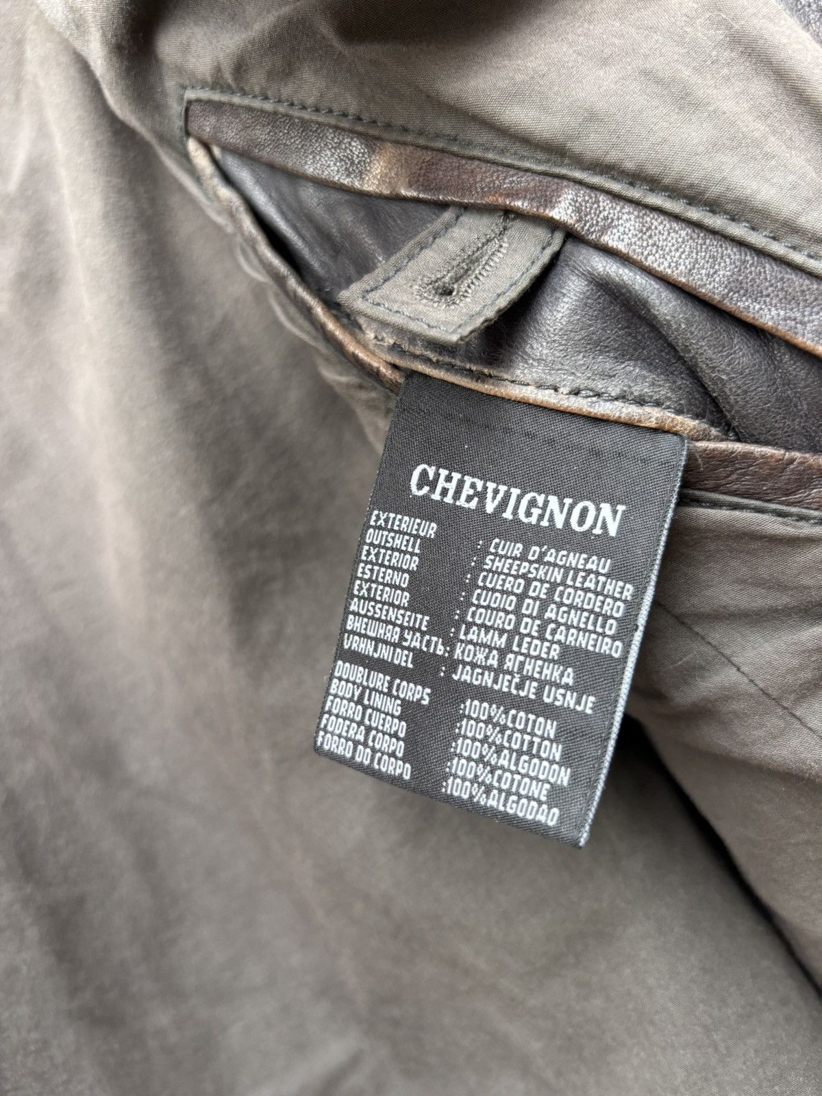 Chevignon × Hysteric Glamour × Vintage 😍Schott Avirex Style Chevignon Washed Leather Jacket Faded Size US L / EU 52-54 / 3 - 10 Thumbnail