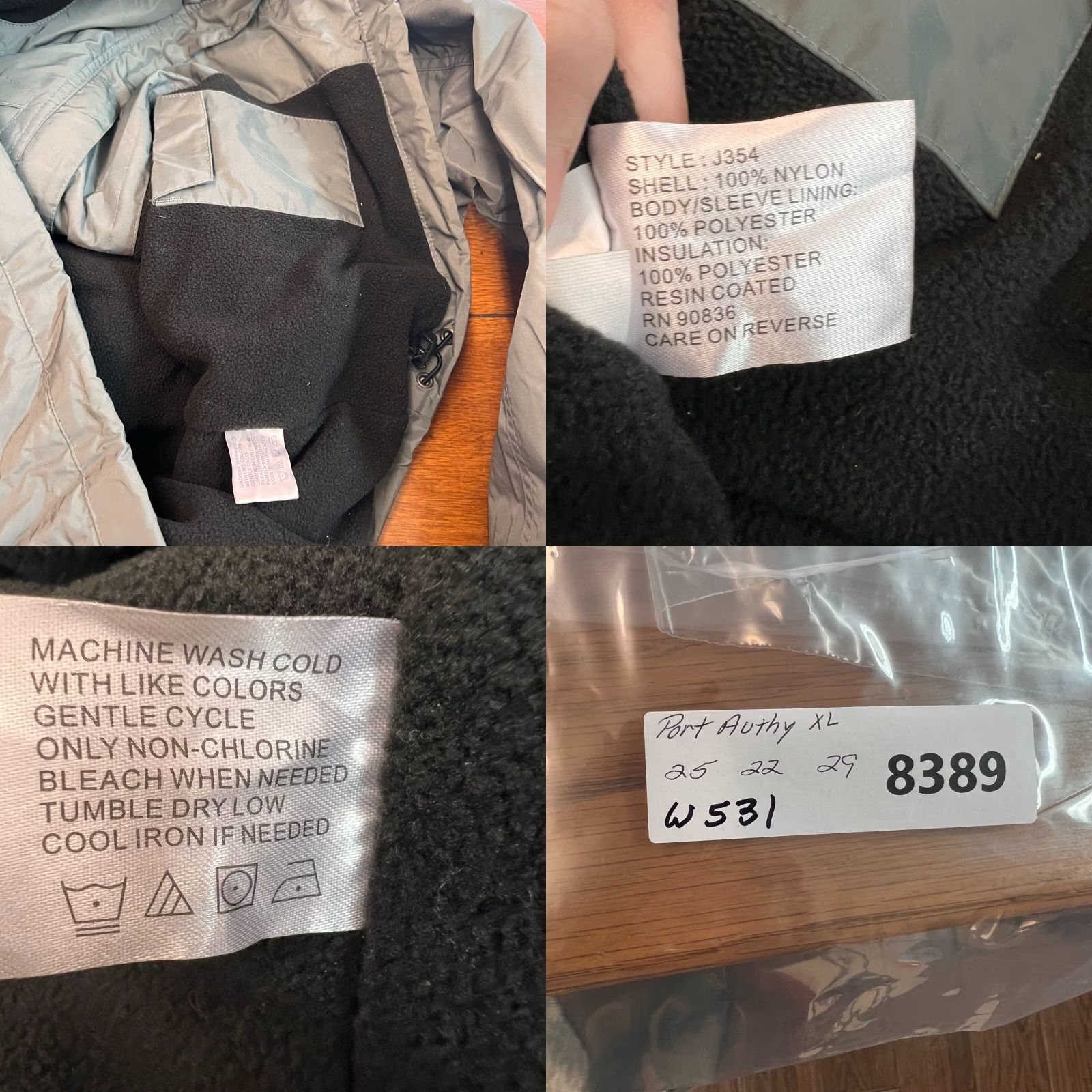 Port Authority Port Authority Iron Tiger Fleece Lined Jacket Gray XL Pockets Nylon Zip Men Regular Jacket Size US XL / EU 56 / 4 - 8 Thumbnail