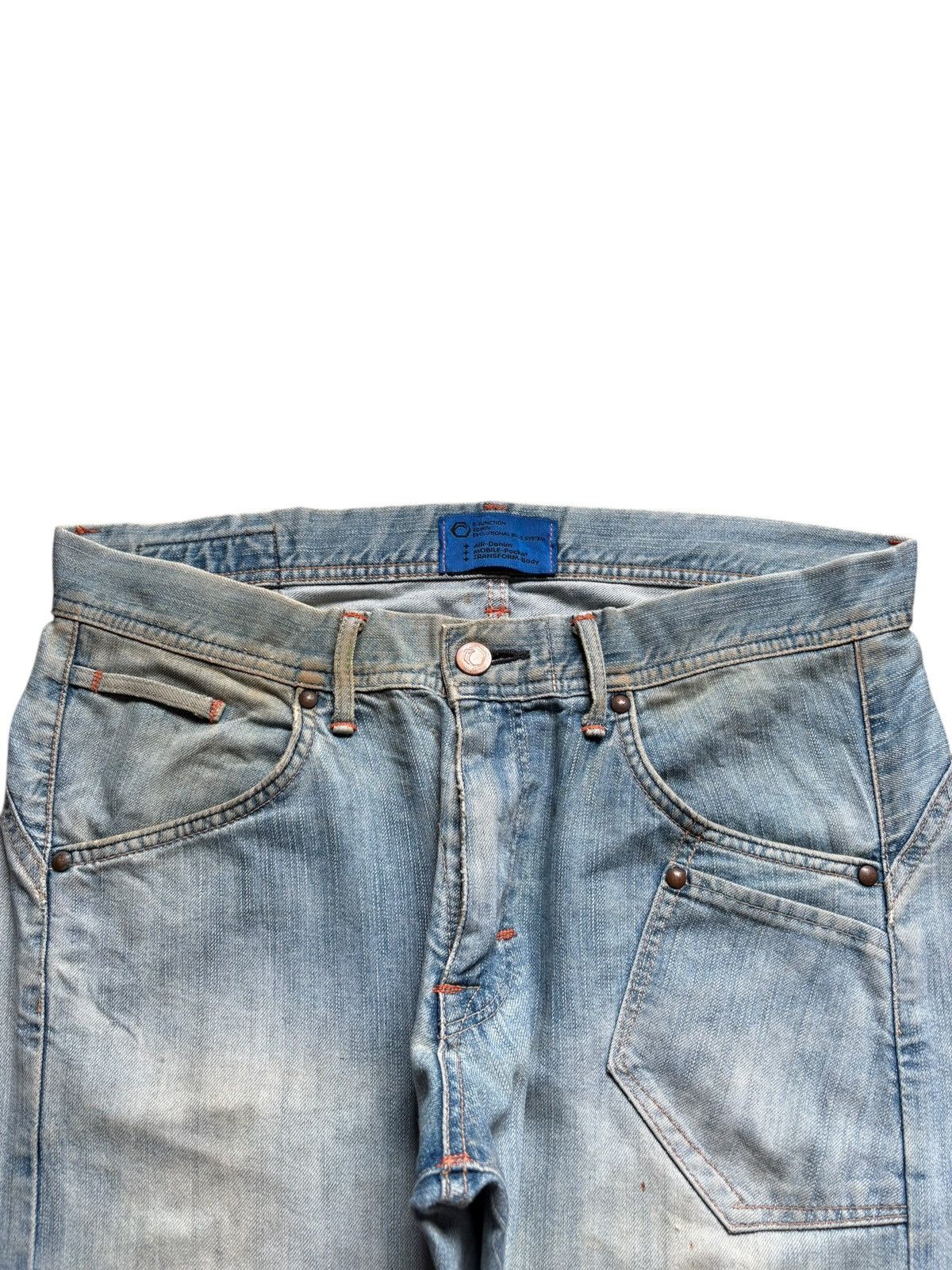 Edwin × Japanese Brand Vintage Edwin E Function Mud Wash Distress Baggy Jeans Size US 36 / EU 52 - 4 Thumbnail