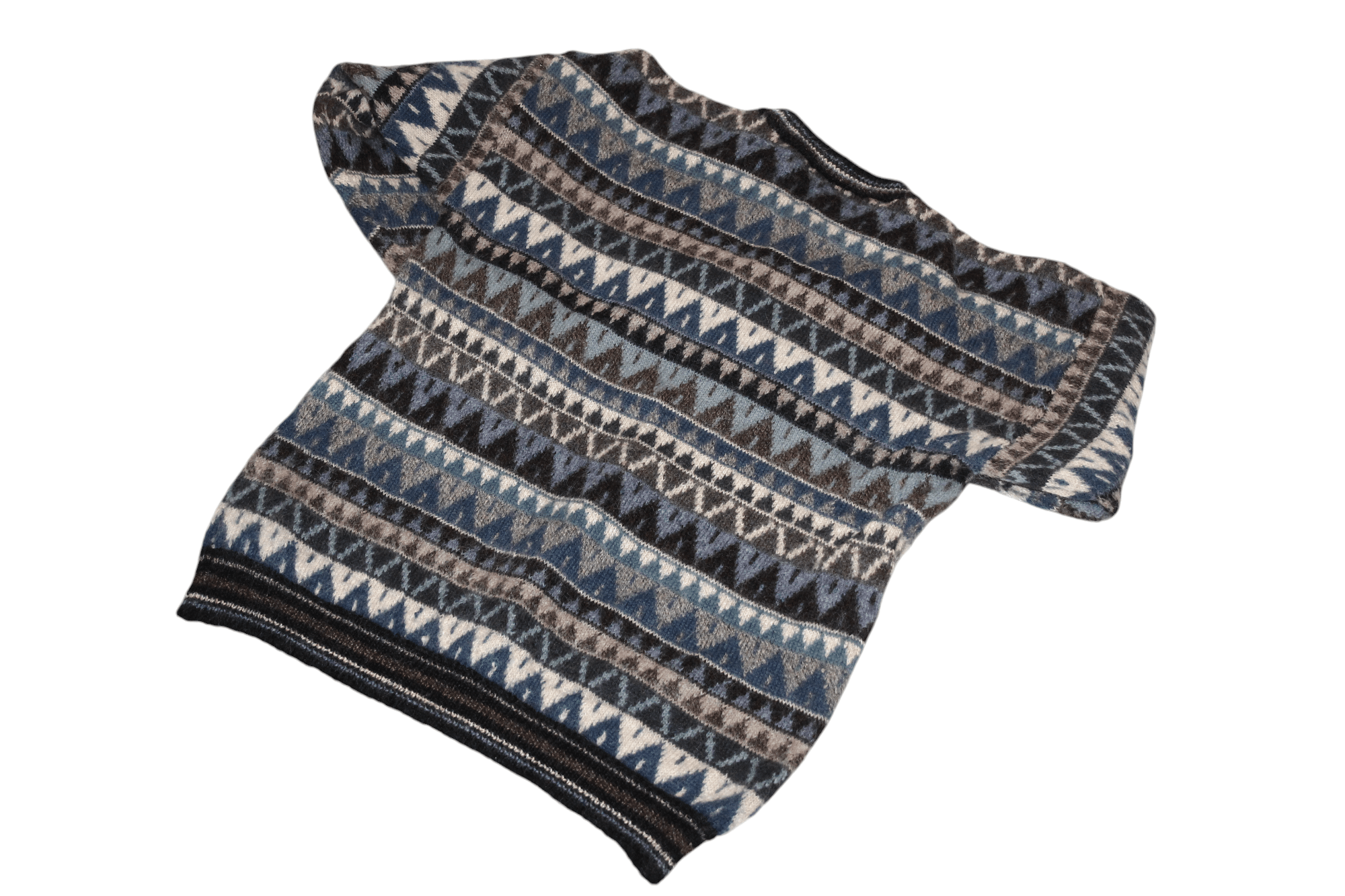 Homespun Knitwear RARE Intiwara Alpaca Tribal Patterns Crew Neck Wool Sweater Size US M / EU 48-50 / 2 - 7 Thumbnail