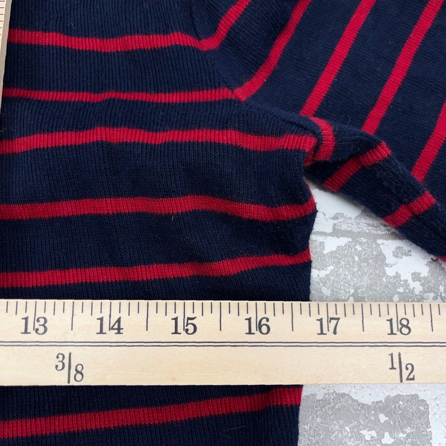 Ralph Lauren Lauren Ralph Lauren Sweater Women Medium Striped Knit Pullover Blue 90s Nautical Classic Womens Size M / US 6-8 / IT 42-44 - 7 Thumbnail