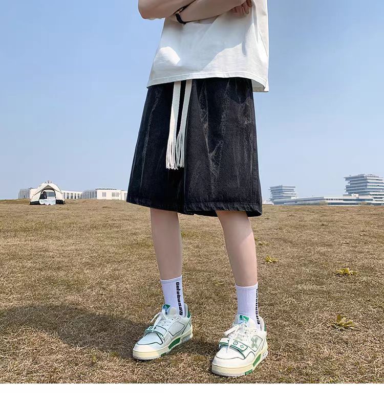 Japanese Brand × Vintage Black High Street Vintage Casual Denim Shorts Size US 30 / EU 46 - 6 Thumbnail