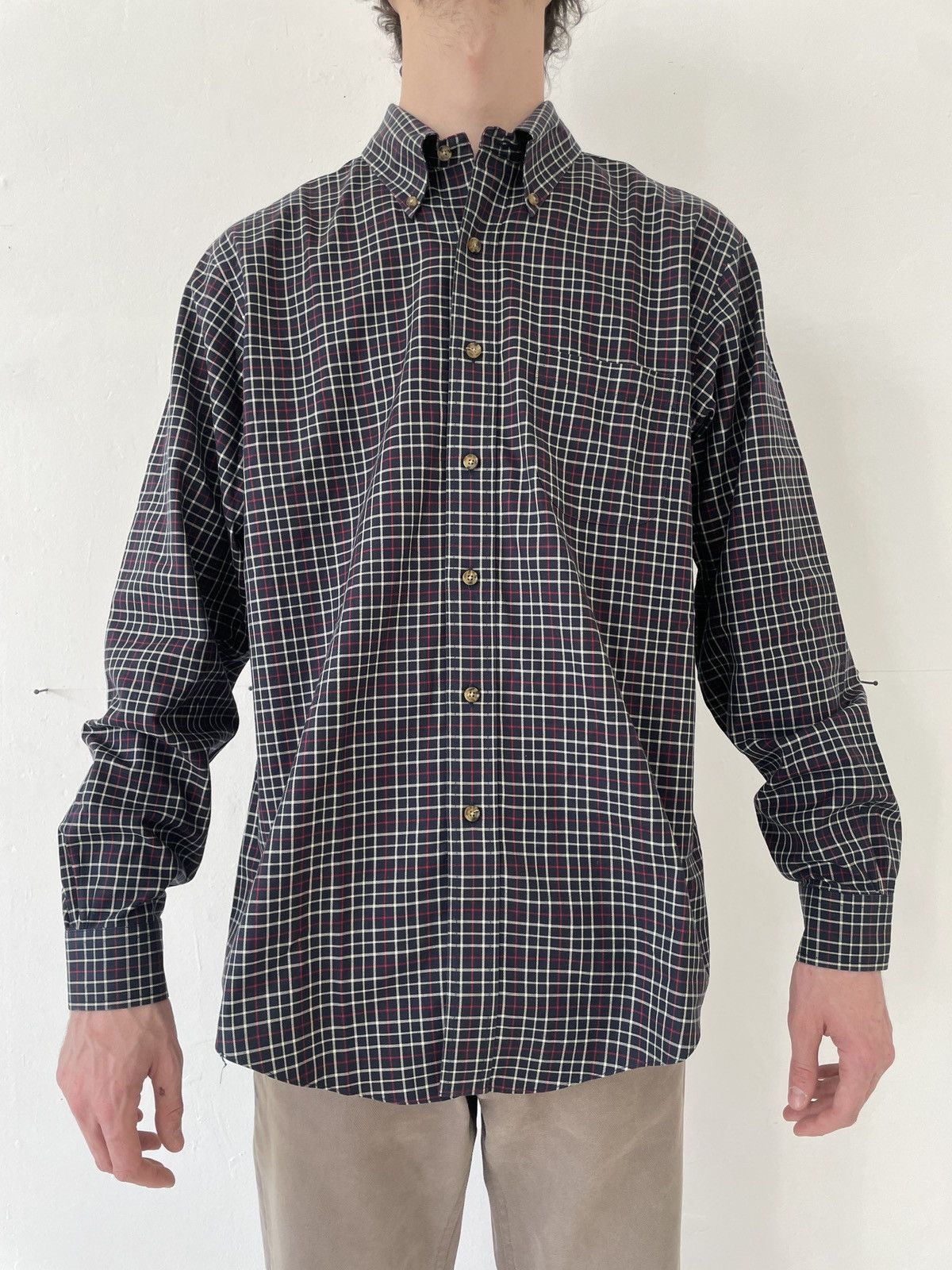 Brooks Brothers Brooks Brothers Purple Striped Dress Shirt Classic Fit L Size US L / EU 52-54 / 3 - 3 Thumbnail