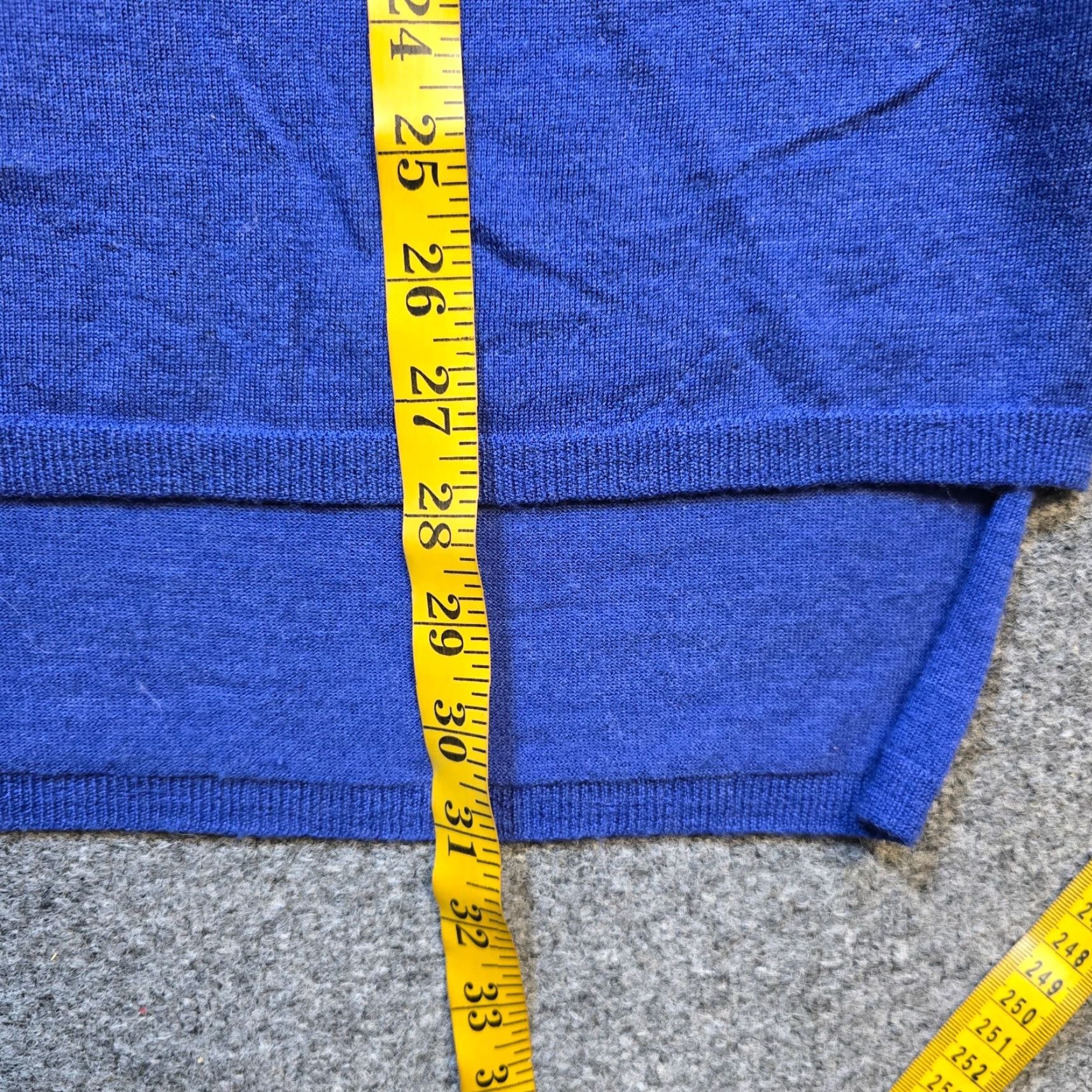 Eileen Fisher EILEEN FISHER Sweater Women Small Blue Merino Wool Pockets Boxy Casual Career Knit Pullover Long Sleeve V-Neck Size S / US 4 / IT 40 - 6 Thumbnail