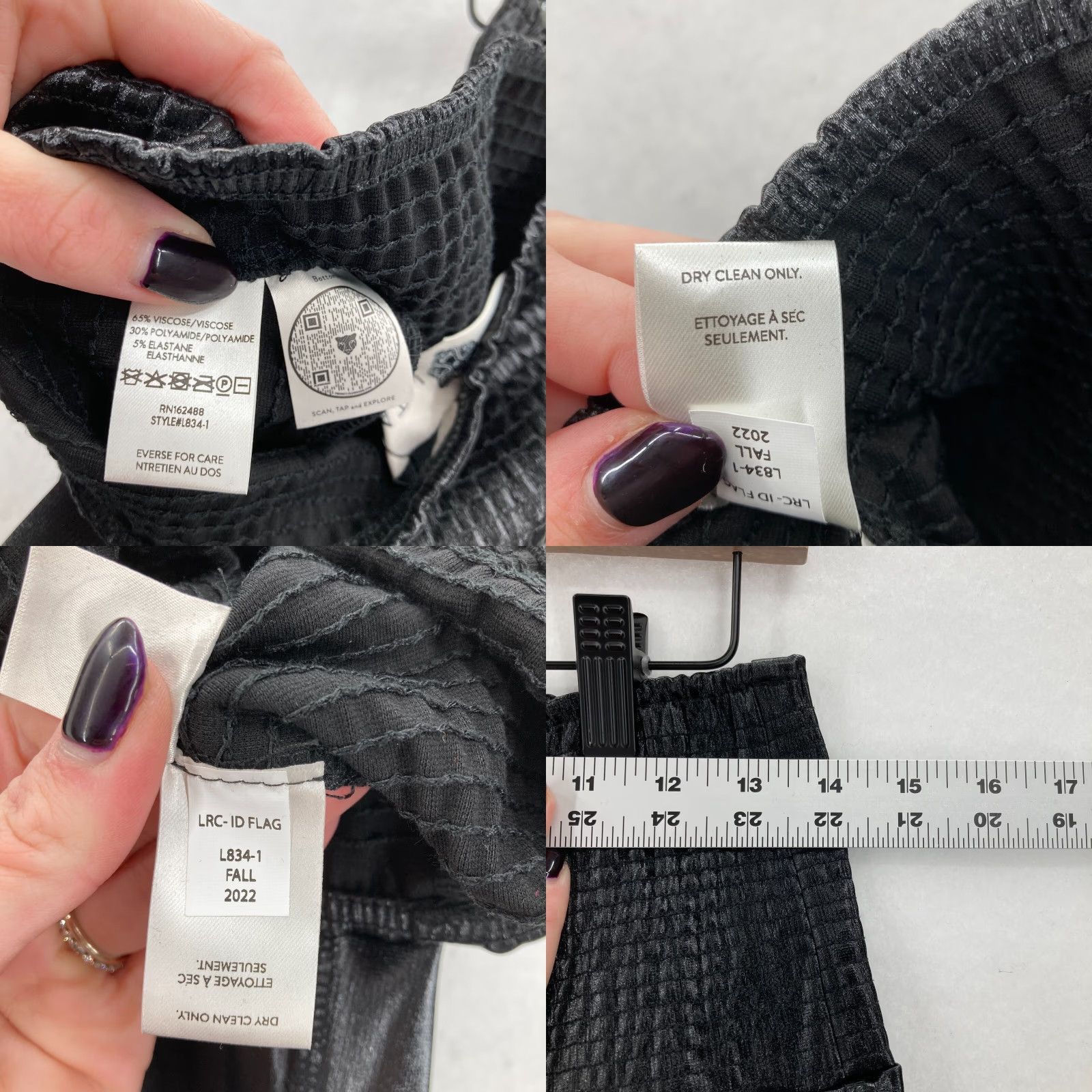 Vintage LITA by Ciara Liquid Leggings Women's 8 Black Faux Leather Pull On NWT Revolve NWT Size 30" / US 8 / IT 44 - 8 Thumbnail