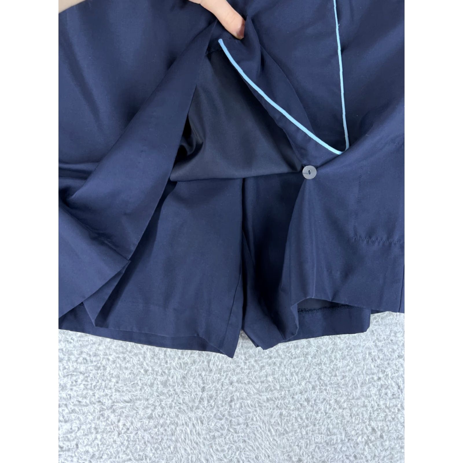 Vintage VINTAGE Duck Head Skirt Womens 6 Navy Blue DHX-DRY Fabric Polyester Blend Skort Size 28" / US 6 / IT 42 - 5 Thumbnail