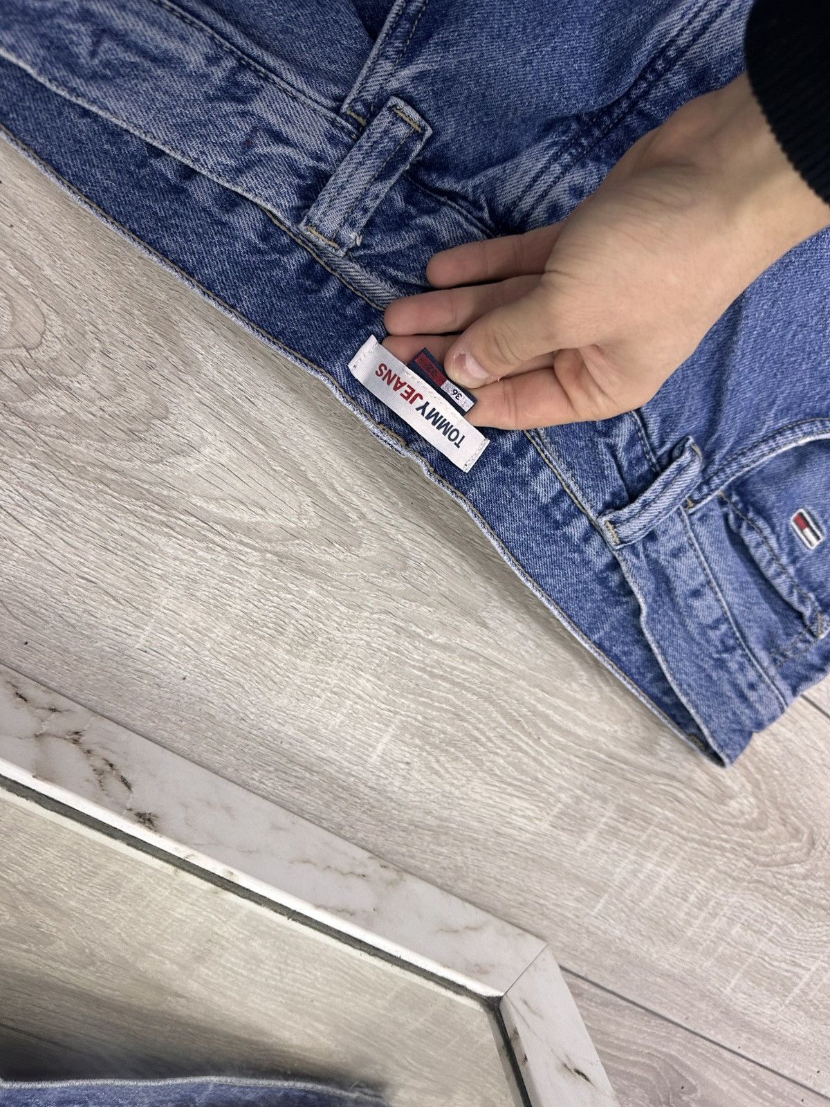 Vintage Tommy Hilfiger 90s Vintage Baggy Loose Fit Jeans Size US 36 / EU 52 - 7 Thumbnail