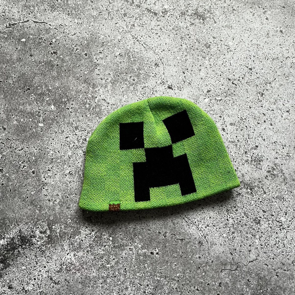 Japanese Brand Y2K MINECRAFT CREEPER BAPE HAT BEANIE CAP Size ONE SIZE - 1 Thumbnail
