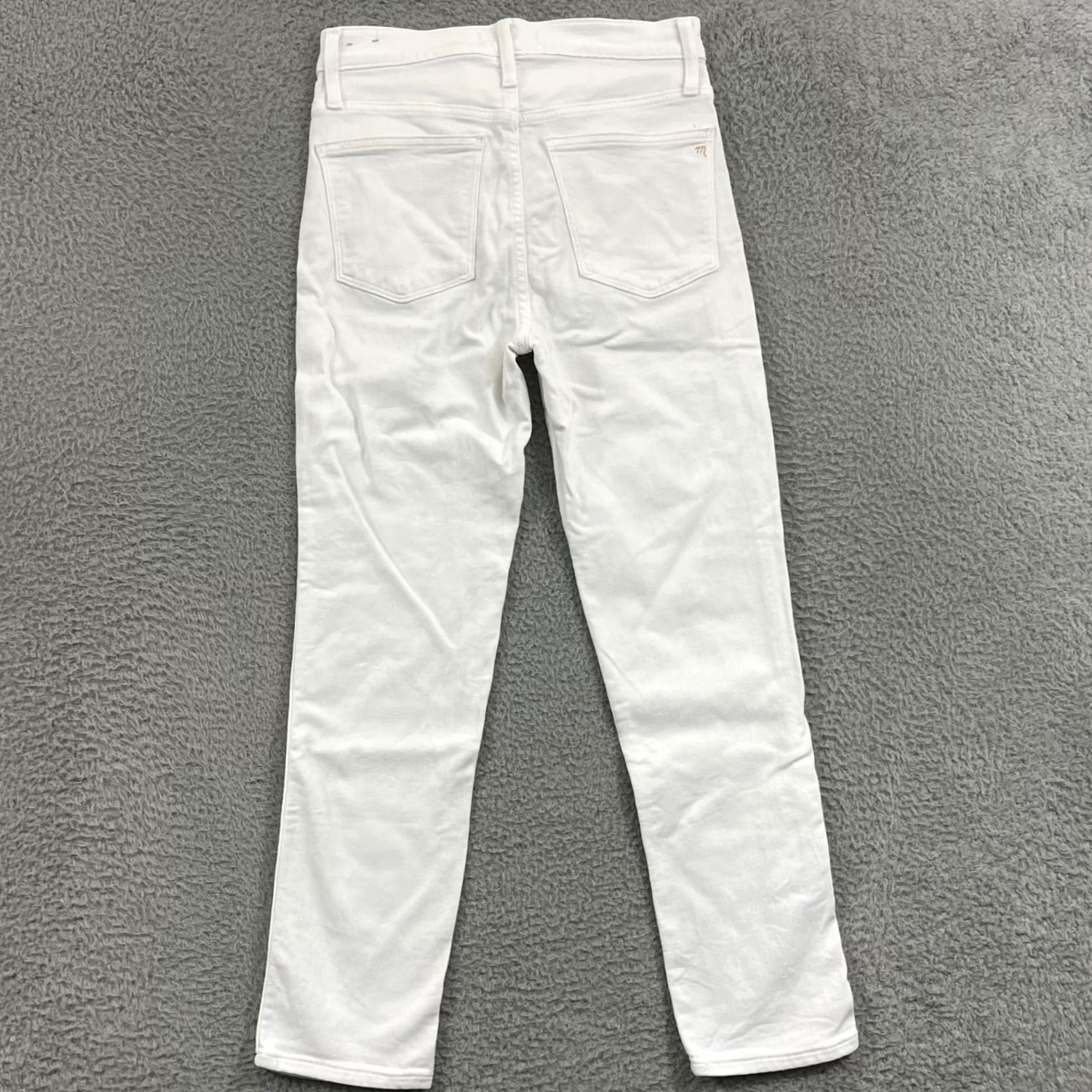 Madewell Madewell Jeans Women's 28x26 Stovepipe White High Waisted Stretch 5-Pocket Denim Size 27" / US 4 / IT 40 - 6 Thumbnail