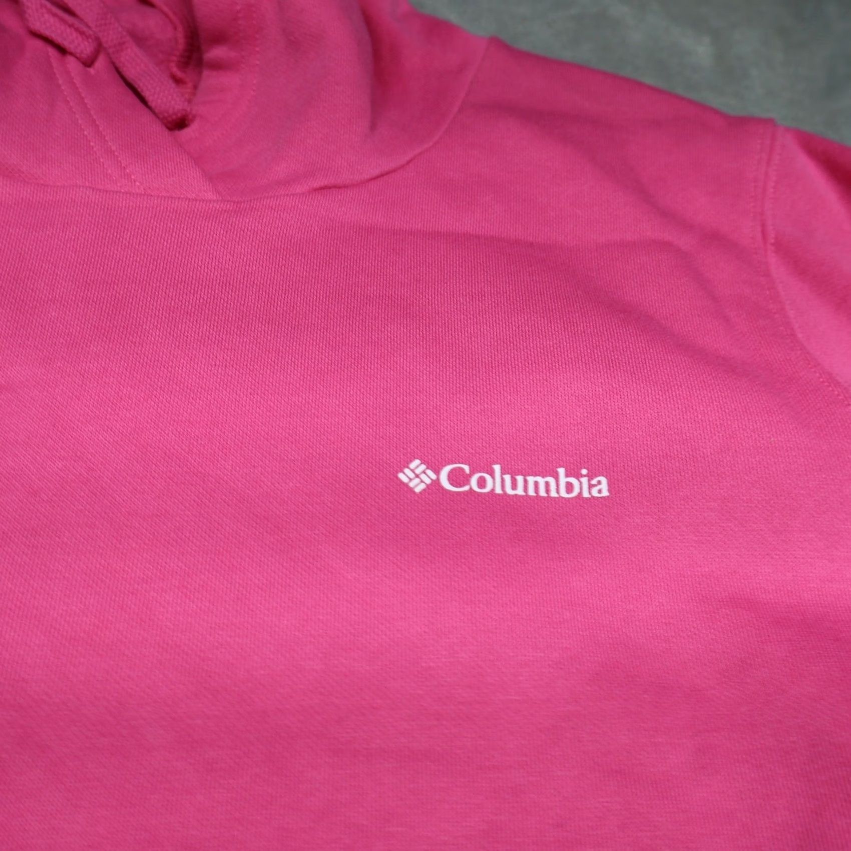 Pinko Columbia Womens XL Pink Hoodie Fleece Pullover Sweatshirt Trek Graphic Sleeve Size XL / US 12-14 / IT 48-50 - 4 Thumbnail