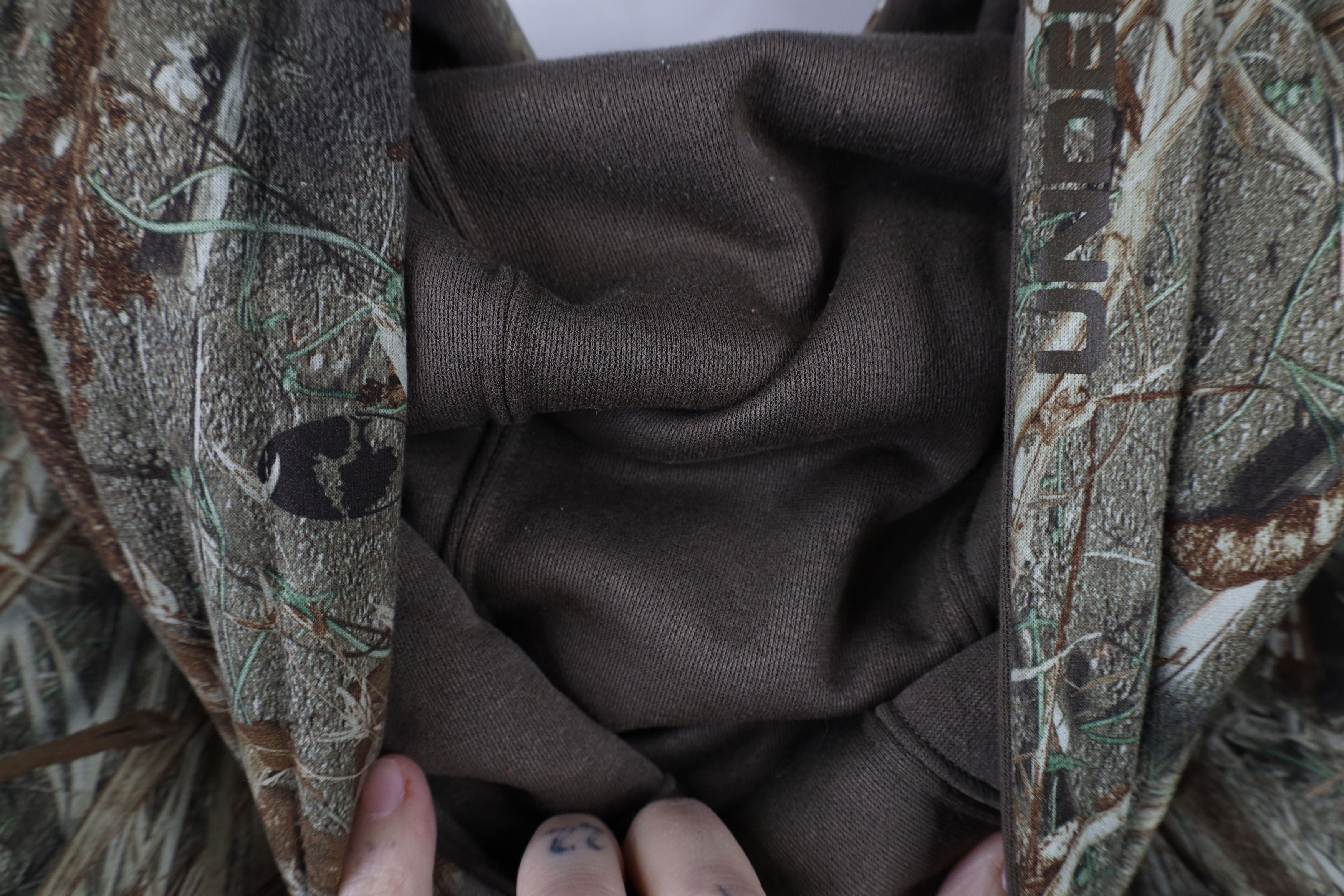 Under Armour × Vintage Under Armour Blind Mossy Oak Camouflage Hoodie Sweatshirt Size US L / EU 52-54 / 3 - 10 Thumbnail