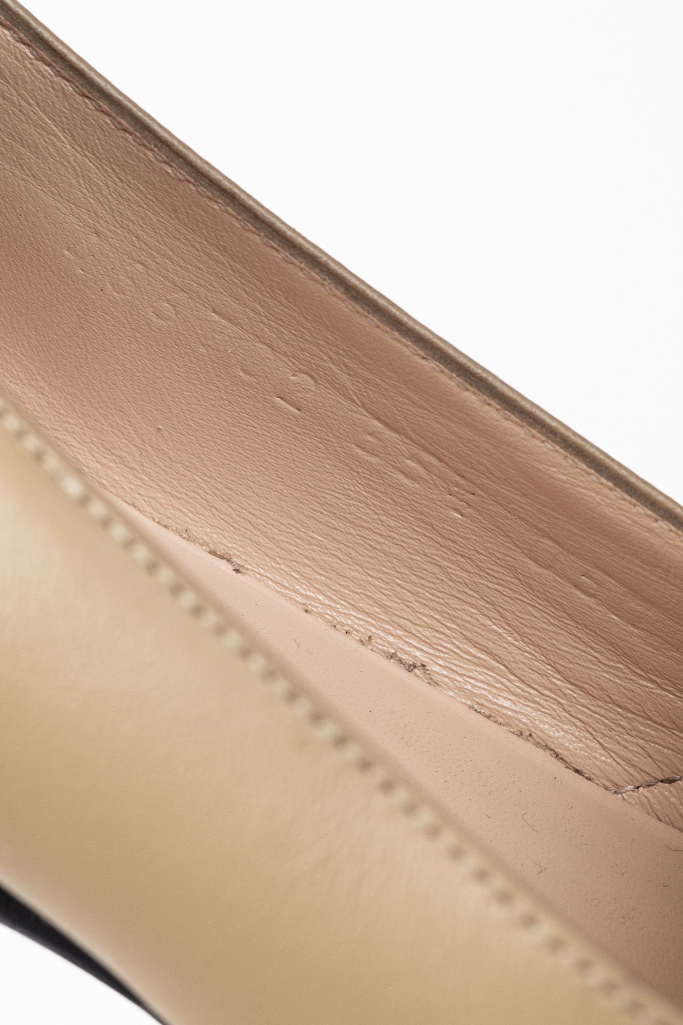 Gucci Gucci Beige Horsebit Leather Loafers Size US 5 / IT 35 - 11 Thumbnail
