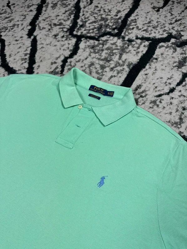 Ralph Lauren Ralph Lauren Mint Green Polo Shirt XL Size US XL / EU 56 / 4 - 3 Thumbnail