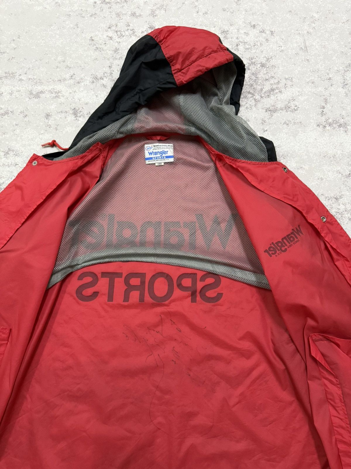Wrangler VINTAGE 90s WRANGLER SPORTS BIGLOGO HIT COACH WINDBREAKER Size US XL / EU 56 / 4 - 8 Thumbnail