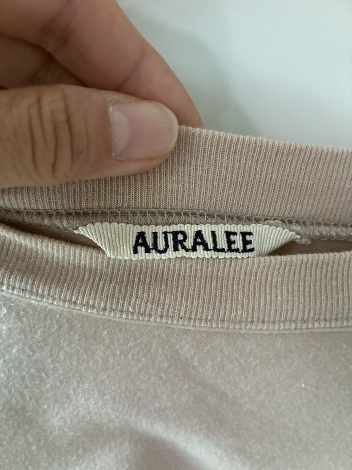 Auralee Auralee Smooth Soft Sweatshirt Beige / Size 3 Size US M / EU 48-50 / 2 - 3 Thumbnail