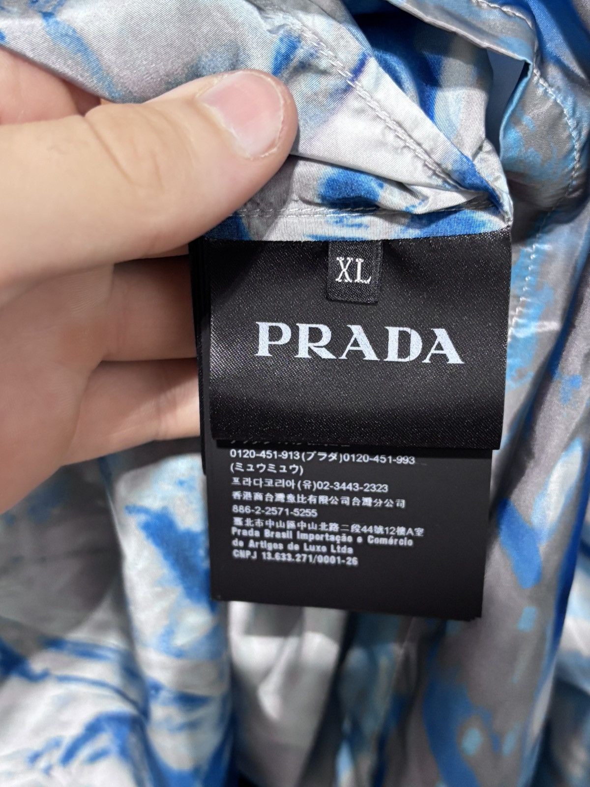 Prada PRADA NYLON PIUMA AQUA TEE Size US XL / EU 56 / 4 - 8 Thumbnail