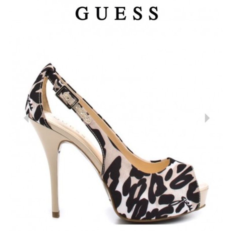Guess Guess Hondo 4 Leopard Print Open-Toe Pumps Size US 7.5 / IT 37.5 - 1 Thumbnail